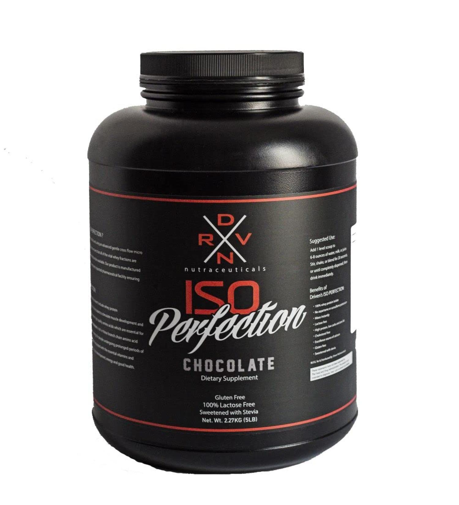 Driven Iso-Perfection Isolate protein Stevia sweetened Chocolate 5lb - Buy Online on GoSupps.com