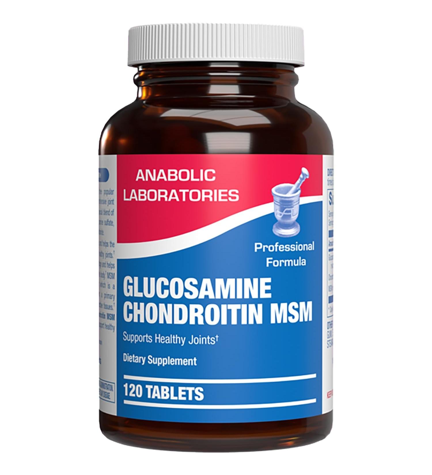 High Absorption Glucosamine Chondroitin MSM - Clinical Formula Bone Joint Tendon and Ligament Supplement with MSM Glucosamine Chondroitin - Non-GMO Gluten Free & Made in The USA - 120 Servings - Buy Online on GoSupps.com