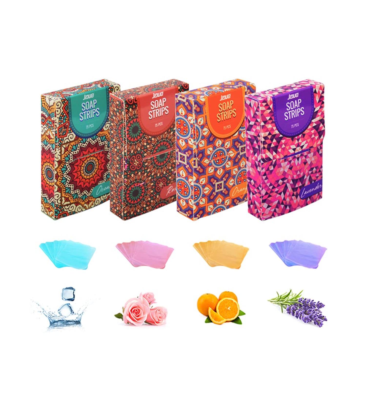 Jidue 300pcs Soap Sheets Gift Box - Portable Foaming Disposable Soap x75 Pack - Hand Washing Cleaning Paper Soap - Skin Friendly for Kids & Adults - Travel Camping Hiking - Buy Online on GoSupps.com