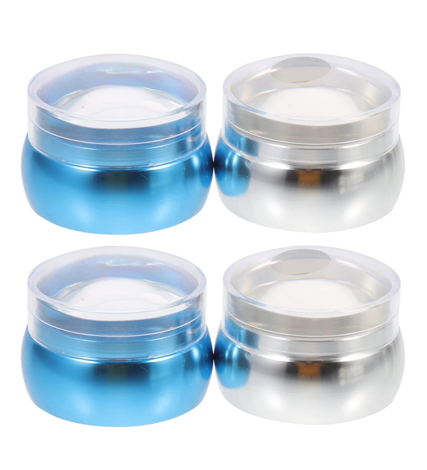 2 Sets Nail Stamp Manicure Kit - French Tip Silicone Stamper DIY Nail Beauty Accessories - Durable PVC Templates & Scraper - Buy Online on GoSupps.com
