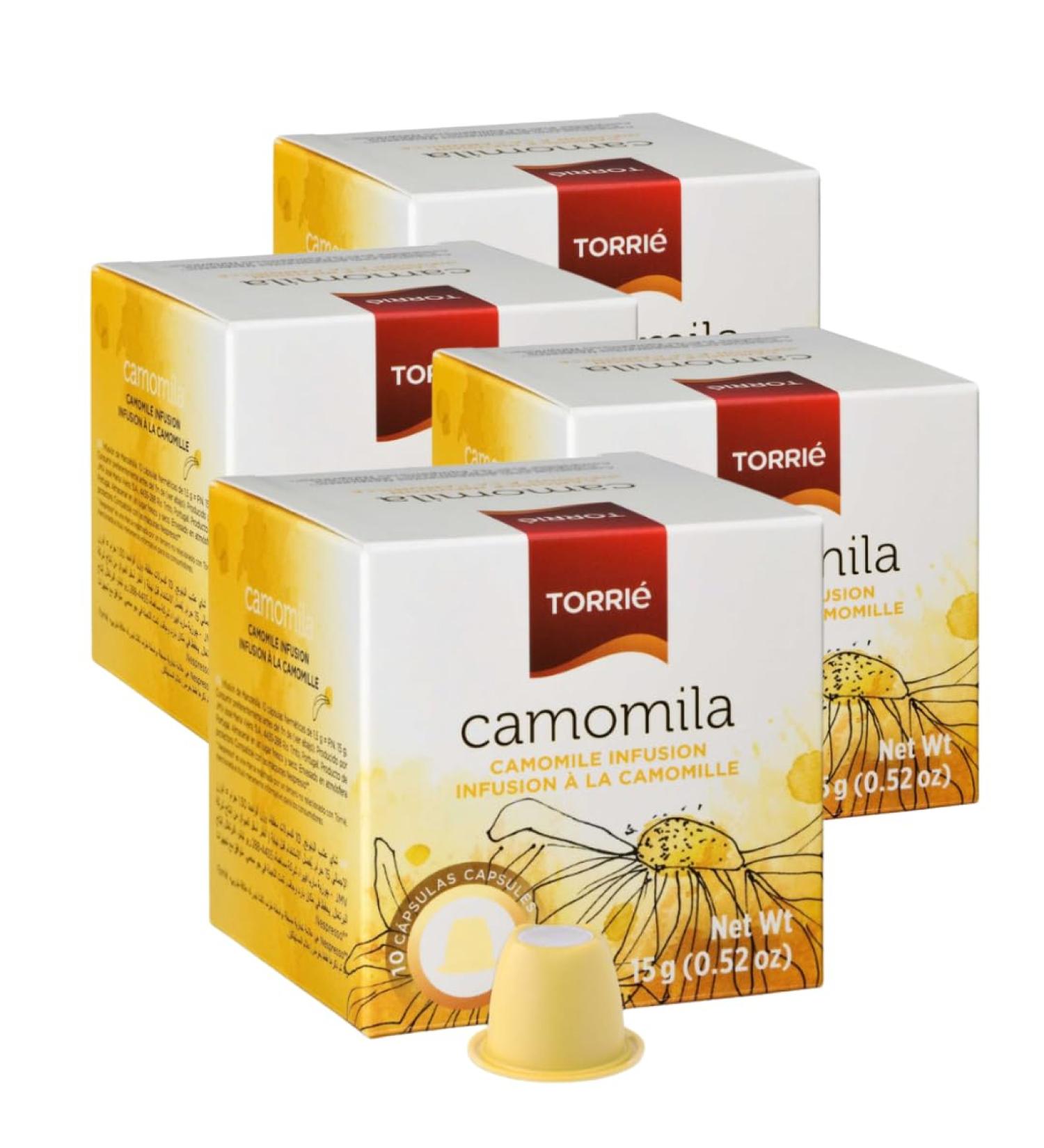 Camomile Tea Nespresso Compatible Herbal and Fruit Tea Pods 40 Pack - by Torri Capsules Variaty Blend Mix 40 Drinks