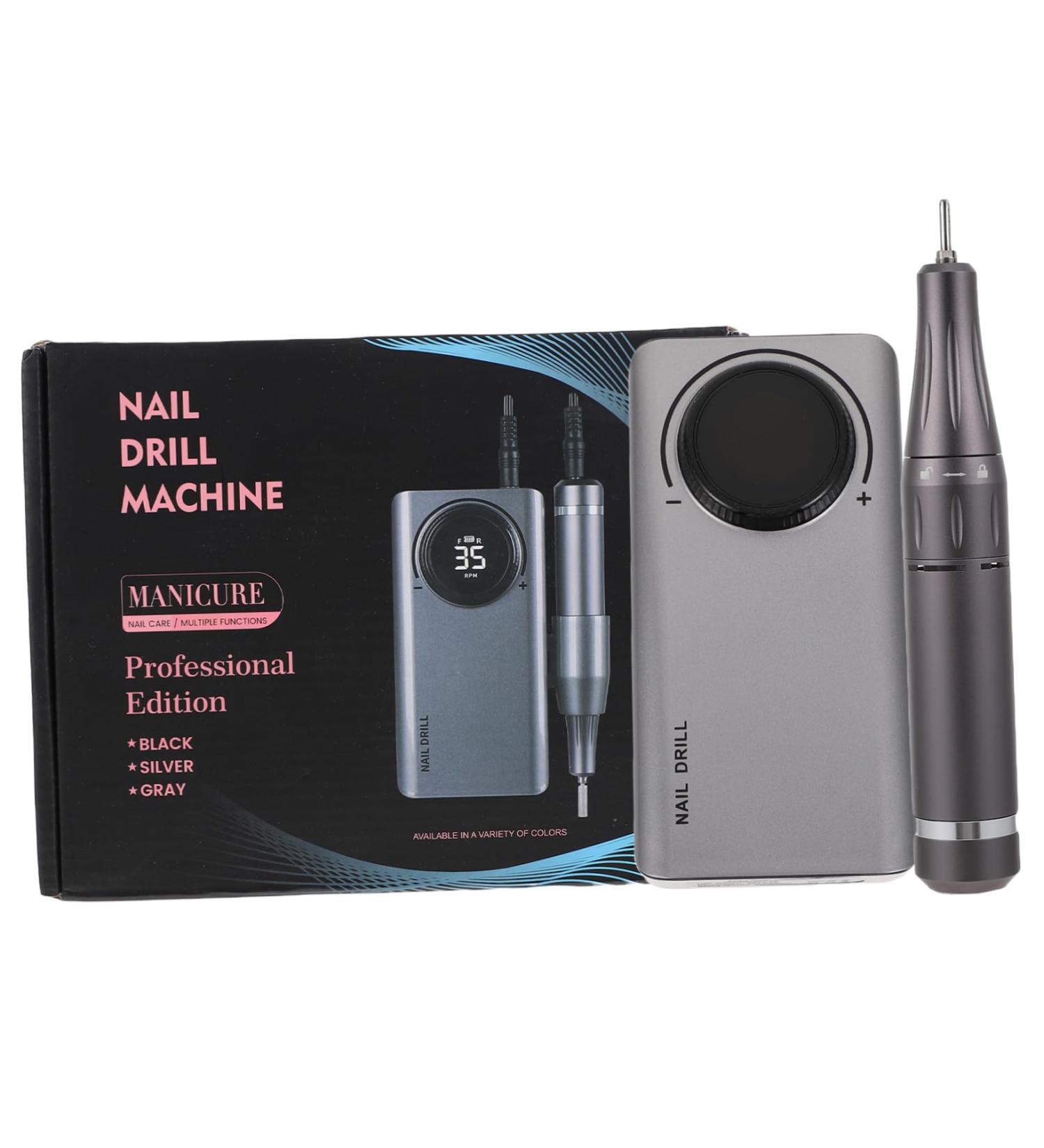 Nail Polisher Acrylic Nails Gel Polisher Grinder Nail Art Gel Mini Nail Files Trimmer Nail Drill File Nail Polish Pen Manicure Tools Manicure Polisher Dog Abs Glass Suit Natural 14X7X2.5CM Grey - Buy Online on GoSupps.com