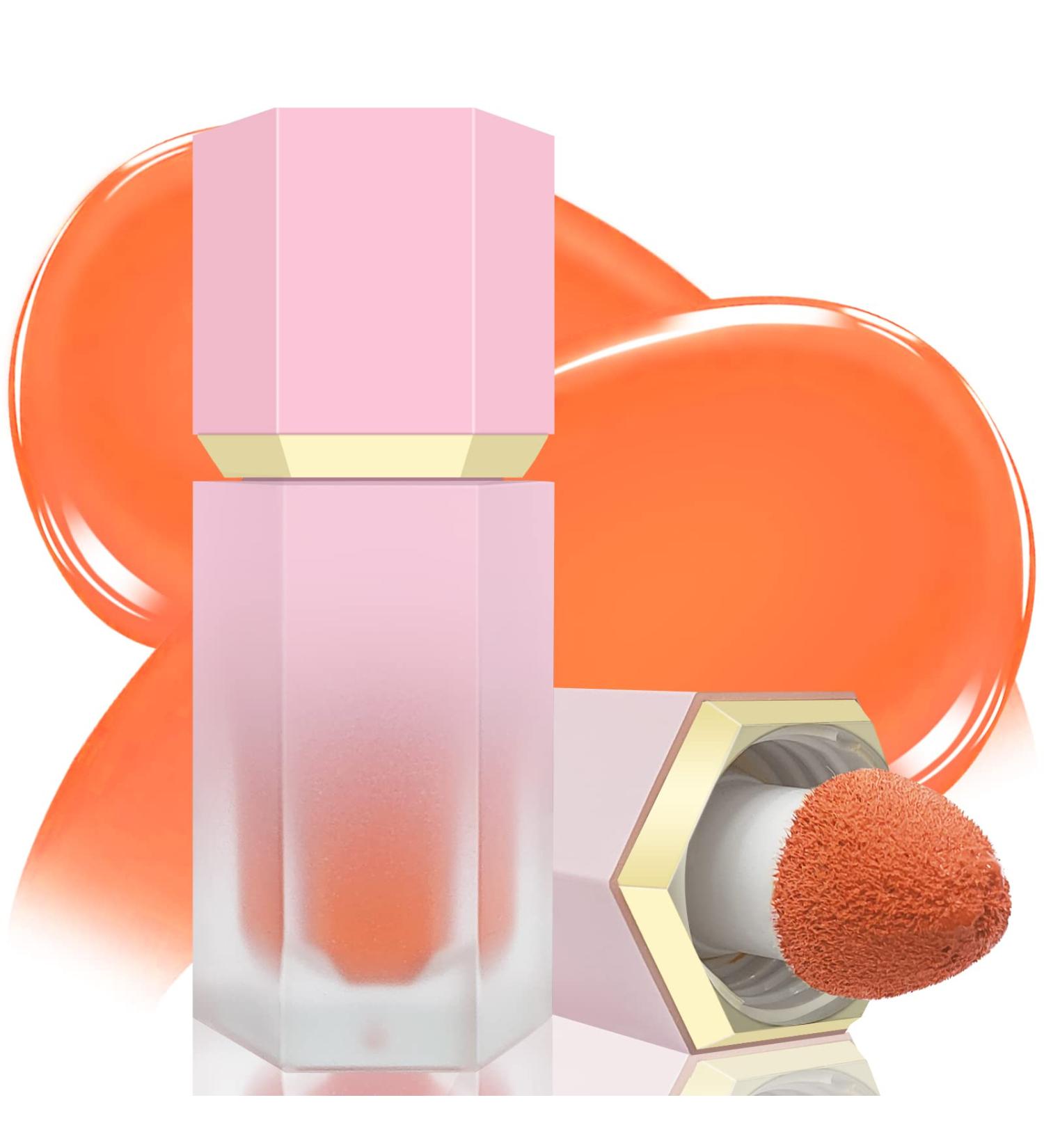BEFIVECOK Liquid Blush - Dewy Finish Matte Velvet Texture, High-Pigmented Cheek Tint Makeup in ENERGETIC-Coral Orange - Buy Online on GoSupps.com