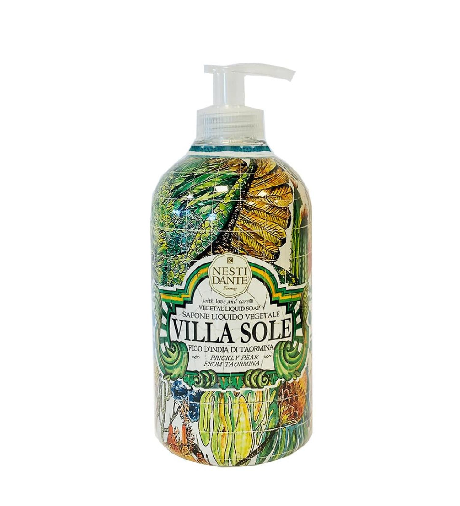 Nesti Dante Villa Sole 661220 Fico d'India (savon liquide/savon liquide 500 ml unisexe convient tous les types de peau)