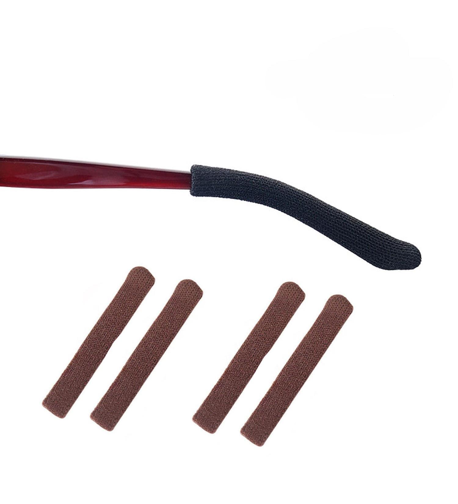 Shop 2 Pairs of Brown Ear Pads for Glasses | Anti-Slip Cushions & Grips for Comfort | Durable Knitting Design - Buy Online on GoSupps.com