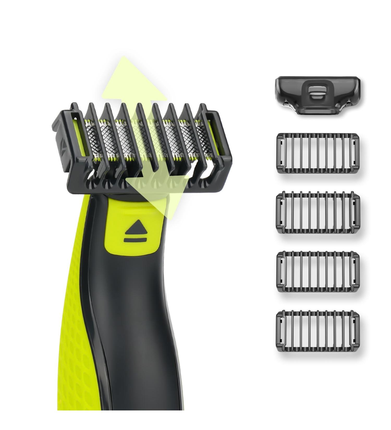 YINKE Double-Sided Attachments for Philips One Blade & OneBlade Pro - 4 Combs of 1, 2, 3, and 5 mm - Maintain Your Stubble Length - 4Pcs - Buy Online on GoSupps.com