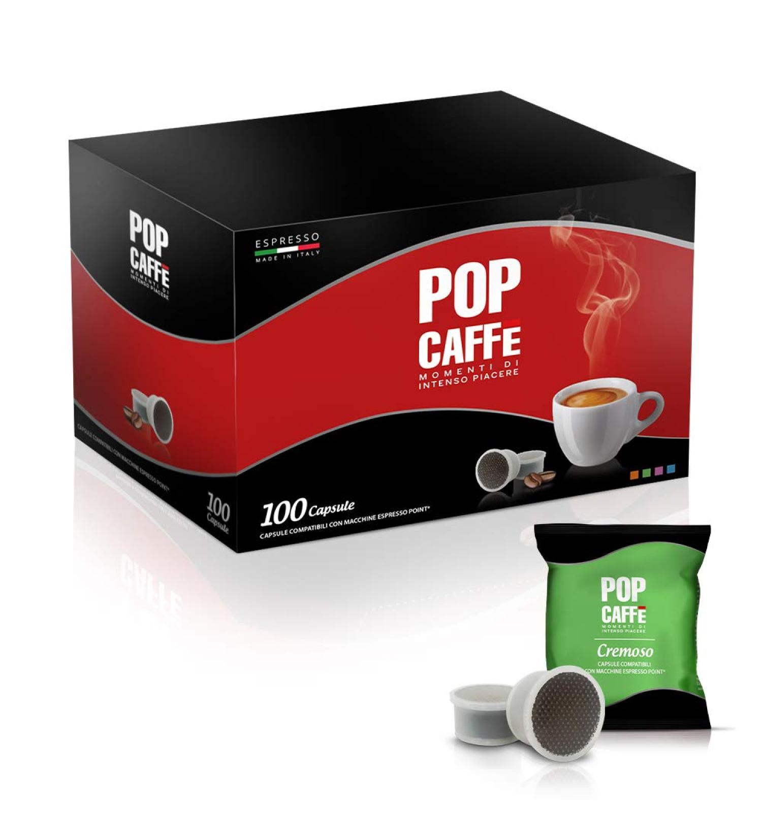 100 Red Pop coffee capsules compatible with Espresso Point - Buy Online on GoSupps.com