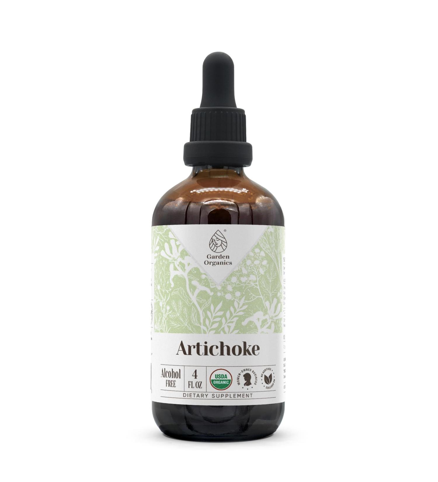 Artichoke USDA Organic Alcohol-Free Extract | Dietary Supplement, High-Potency Tincture | Natural Certified Organic Artichoke (Cynara scolymus) Dried Leaf 4 oz 4 Fl Oz (Pack of 1) - Buy Online on GoSupps.com