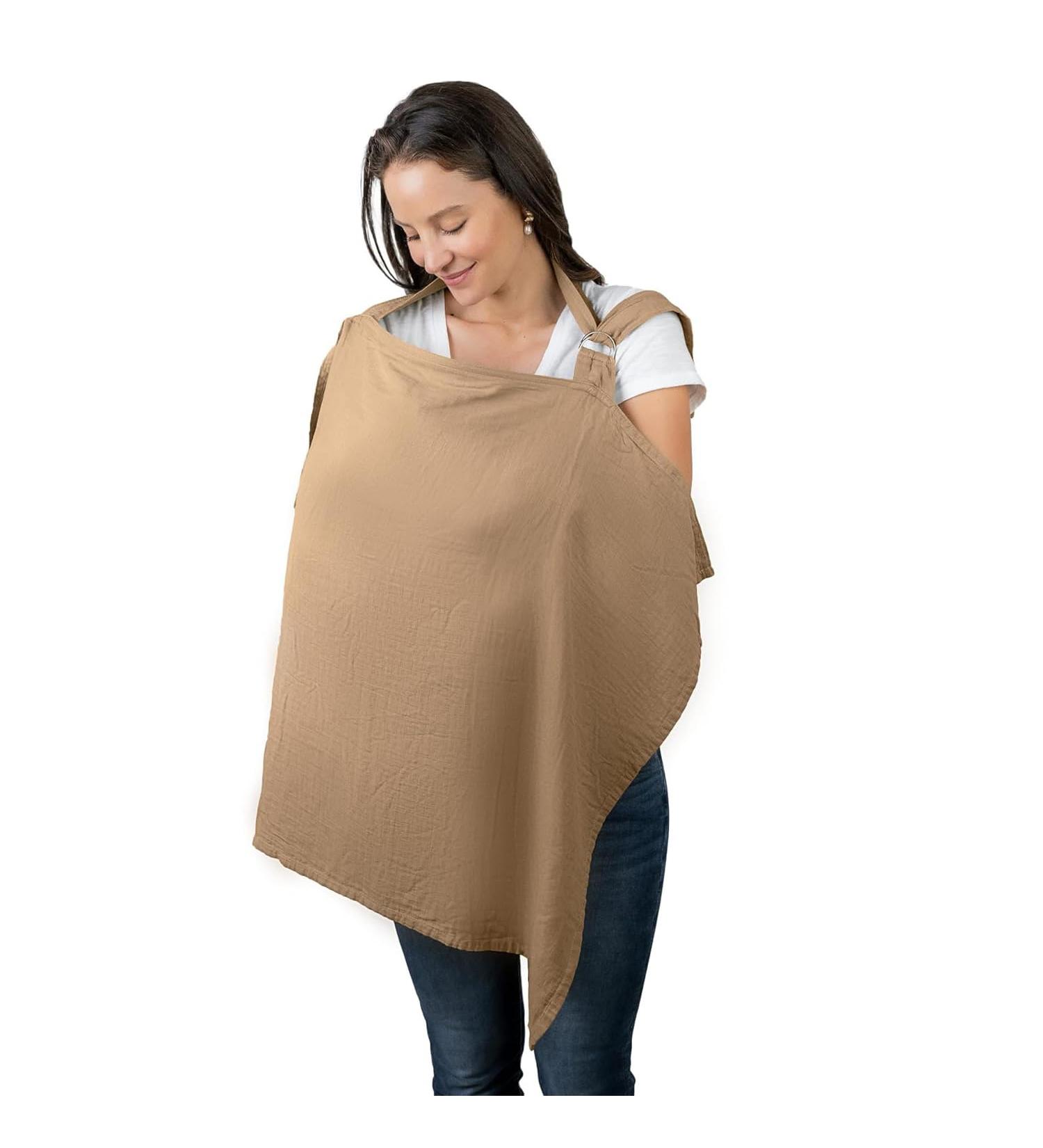 Quxvena Soft Muslin Nursing Cover & Breastfeeding Towel - Breathable Secure & Stylish Baby Cover - Buy Online on GoSupps.com