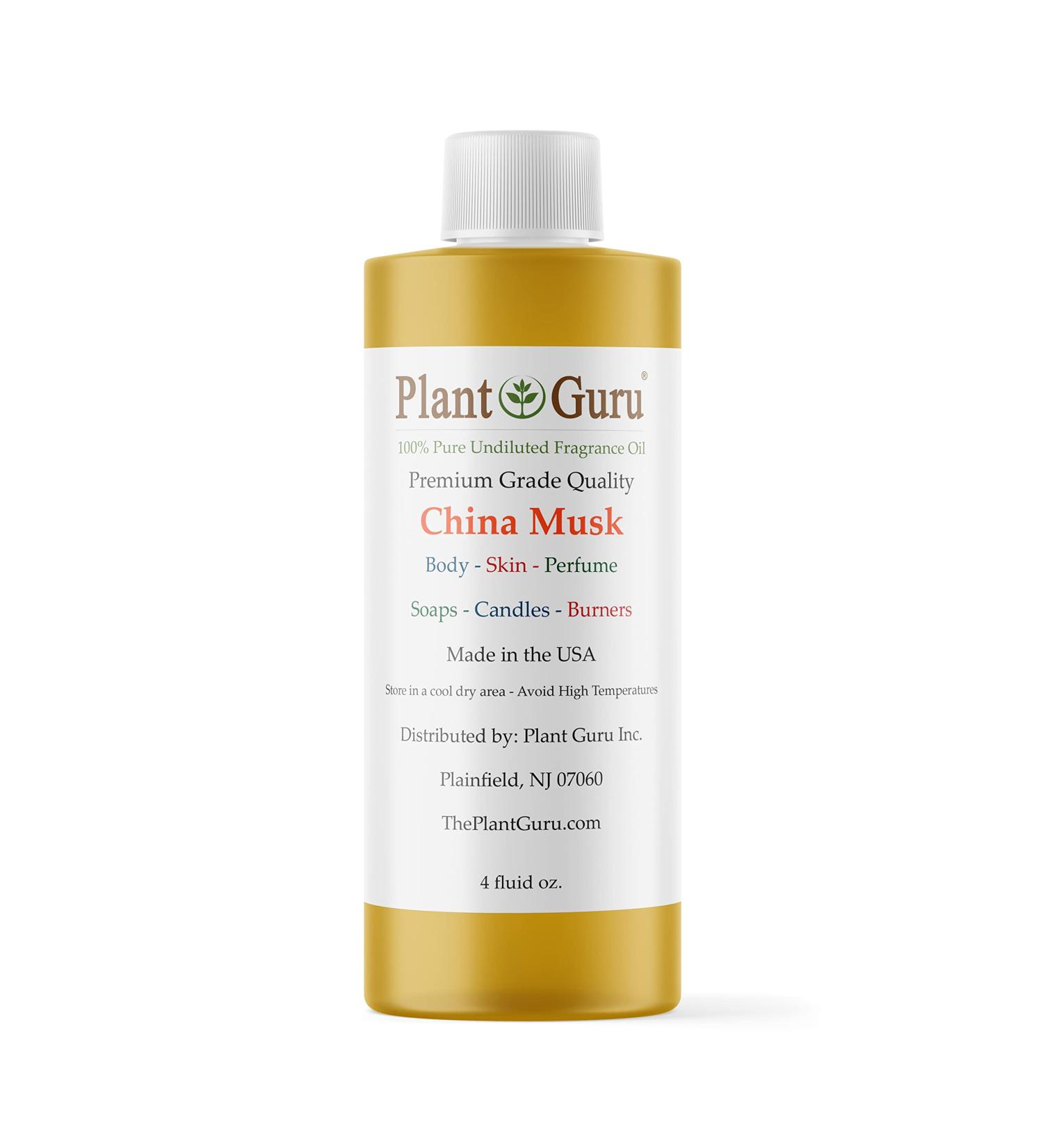 Plant Guru China Musk Fragrance Oil 4 fl. oz - Perfect for DIY Soap Candles Bath Bombs & Aromatherapy | International Shipping - Buy Online on GoSupps.com