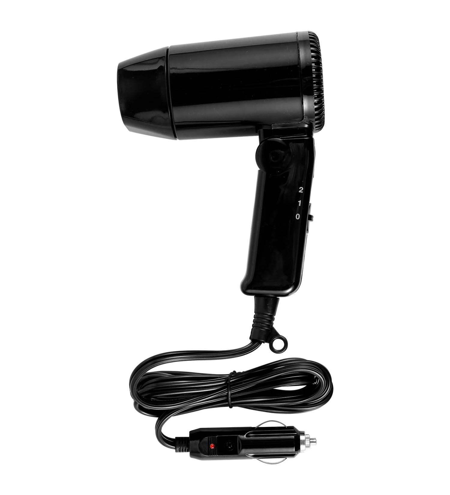 Wrvxzio 12V Car Styling Hair Dryer 2 Speed Car Hair Blow Dryer with Foldable Handle Compact Car Hair Dryer Available Hot and Cold Wind Car Styling Hair Blower for Self-Driving Travel Window Defroster black - Buy Online on GoSupps.com