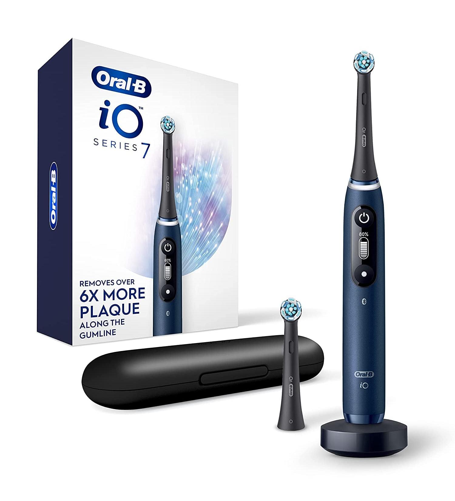 Oral-B iO Series 7G Electric Toothbrush - White Alabaster | Includes Brush Head - Buy Online on GoSupps.com