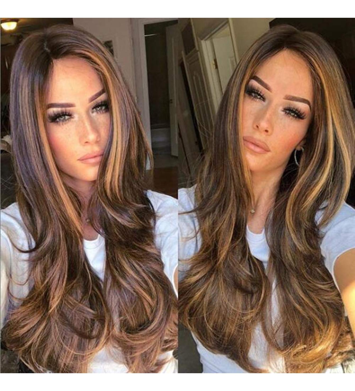 High Temperature Fiber Brown Long Curly Wig for Women | Party Hairpiece with Hairnet - Shop Now! - Buy Online on GoSupps.com
