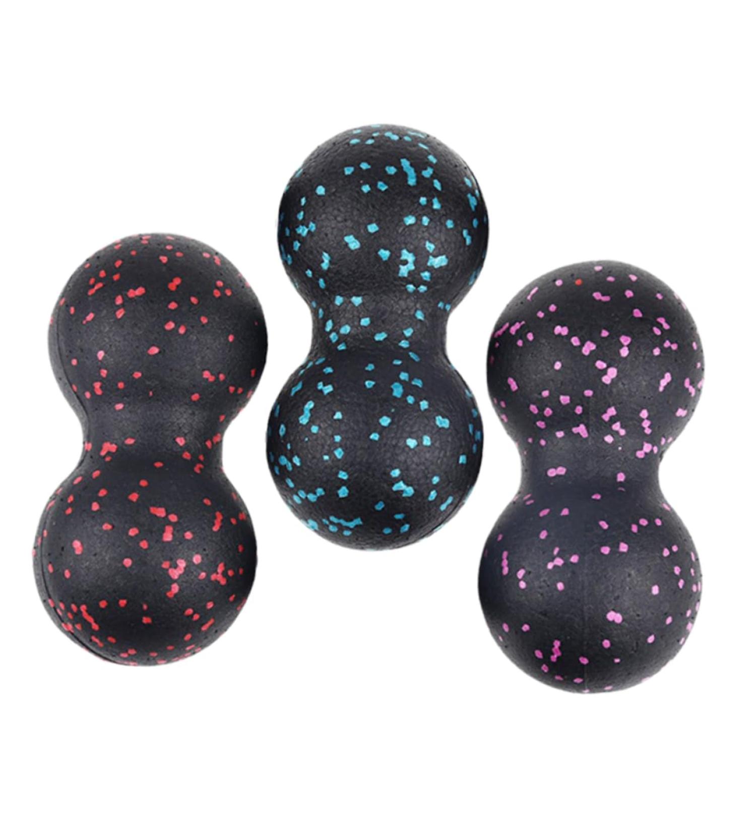 Garneck 3-Piece Peanut Massage Roller Set - Exercise & Yoga Therapy Balls for Physical Relief & Fitness - Buy Online on GoSupps.com