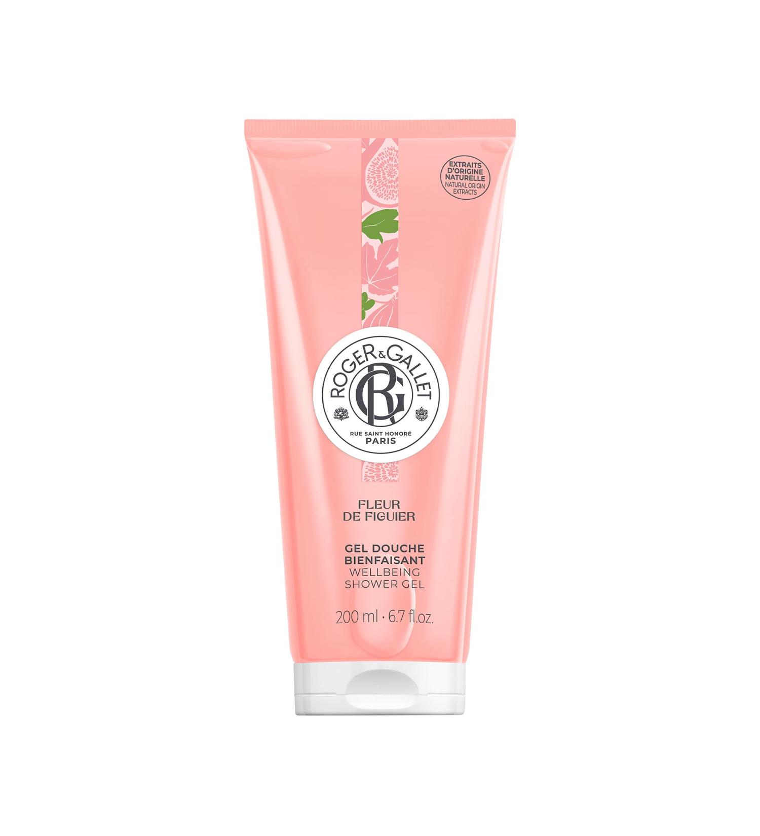 Roger&Gallet - Gel Douche Bienfaisant Fleur de Figuier - Enrichi d'Extrait Naturel de Figue et Aloe Vera - D lassant Hydratant et Apaisante - Base Lavante Utra douce Musc 1 unit (Lot de 1) - Buy Online on GoSupps.com