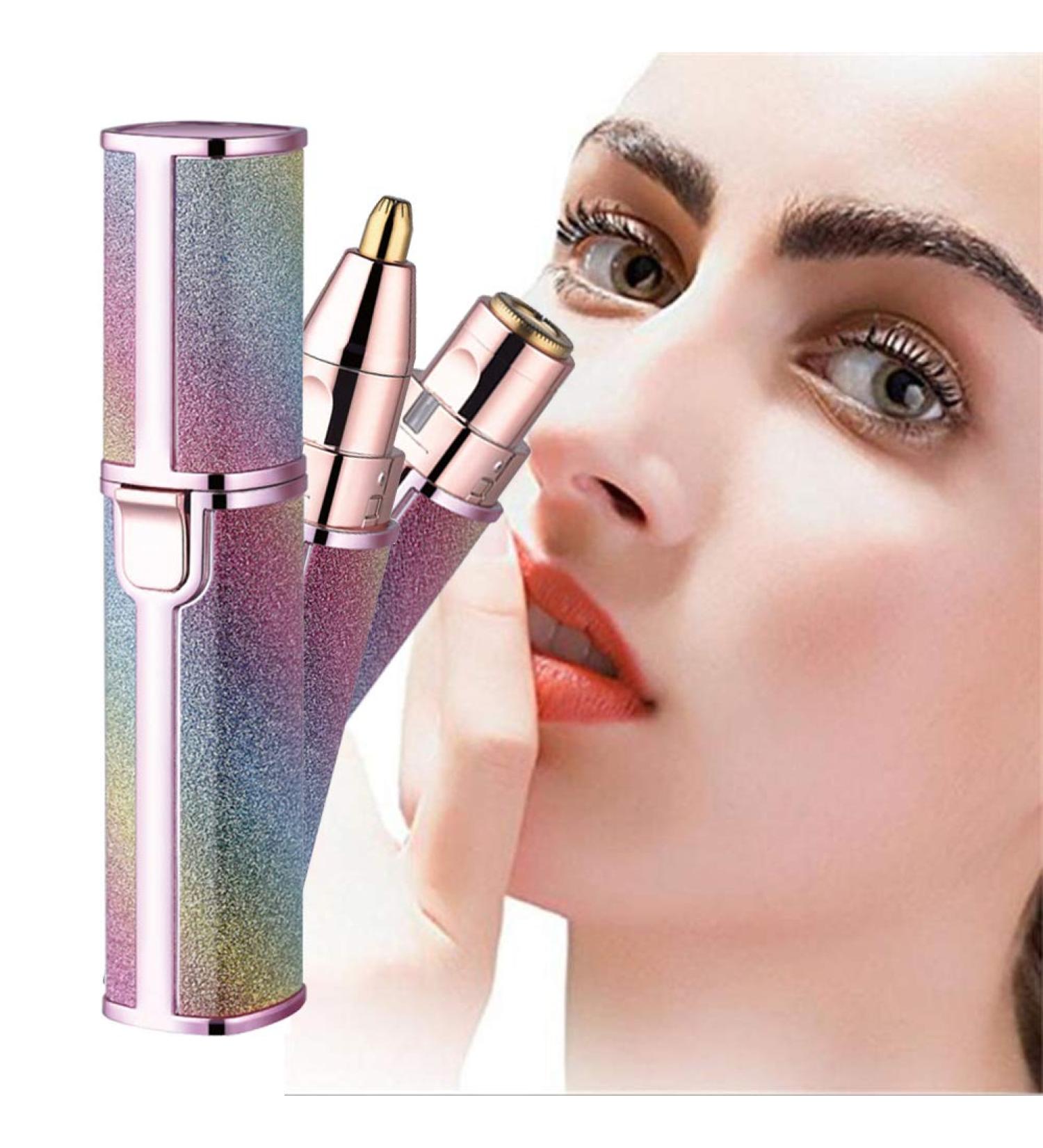 USB Chargeable High Speed Electric Eyebrow Trimmer & Nose Hair Shaver for Women | Portable Beauty Tool - Buy Online on GoSupps.com