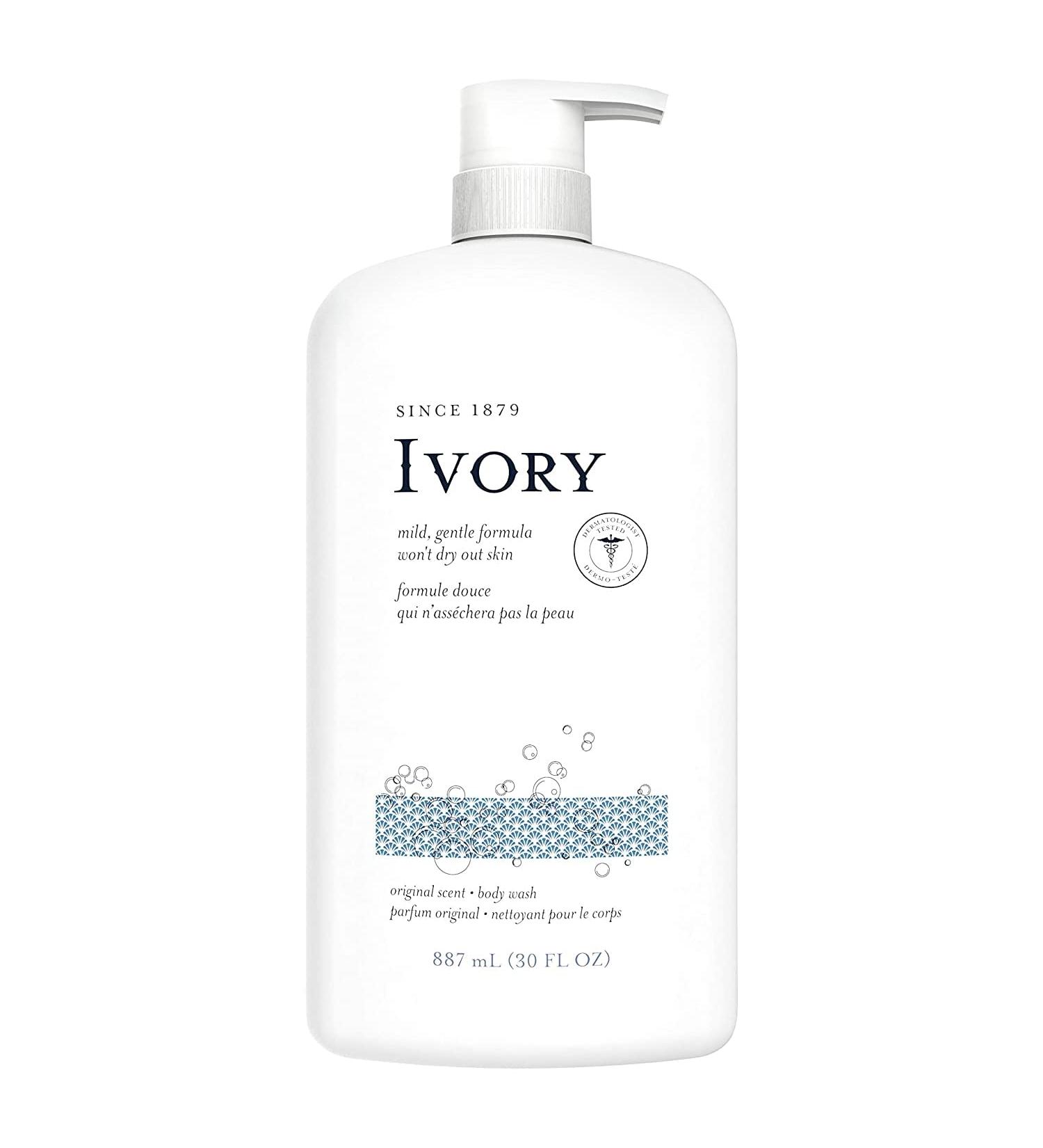 Ivory Clean Body Wash Pump Original 30 Fl. Oz. - Pack of 2 | Gentle & Refreshing Formula - Buy Online on GoSupps.com