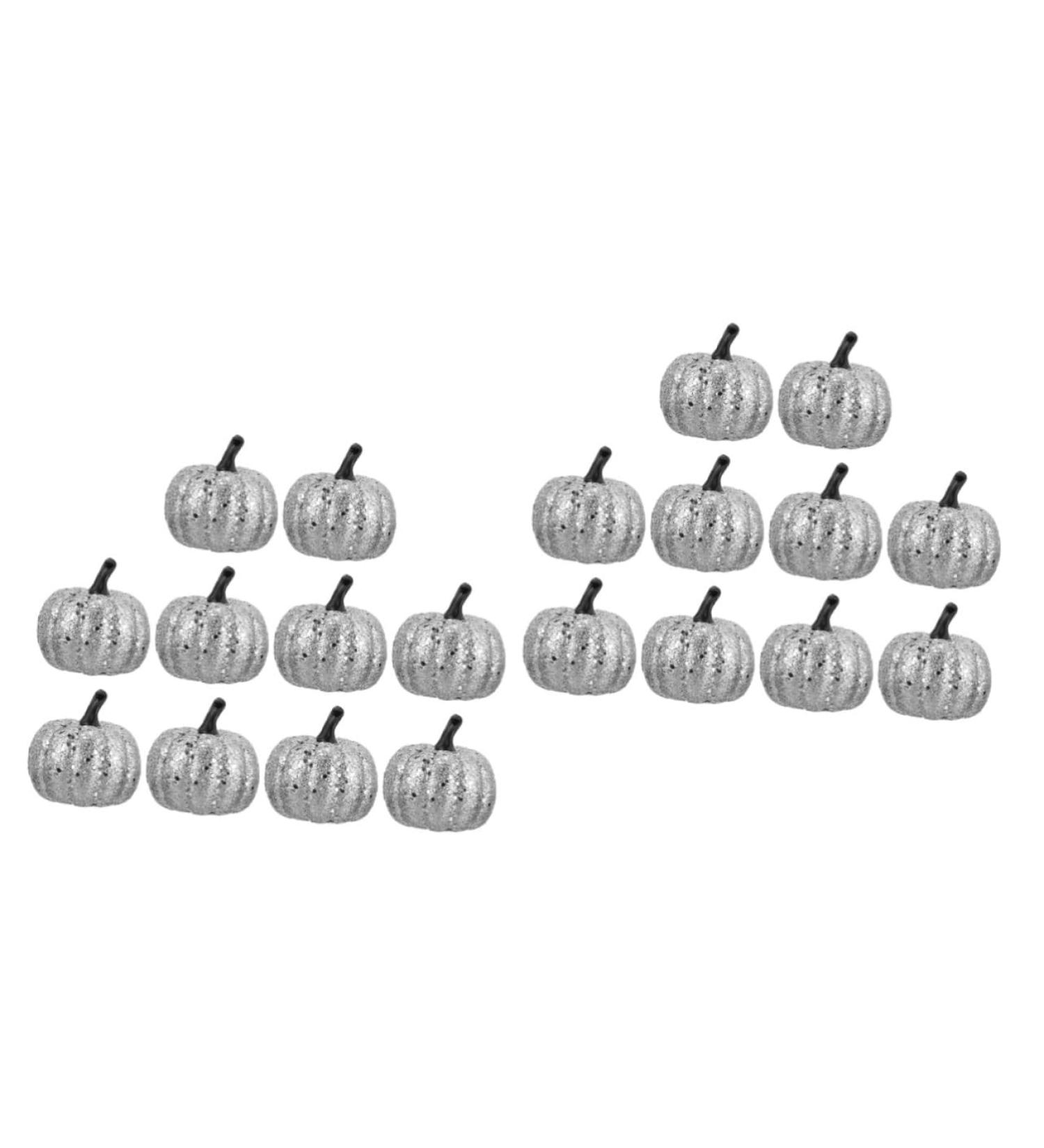 Alipis 20 Pcs Foam Pumpkin Halloween Party Decor Realistic Vegetables Decorative Foam Vegetables Pumpkin Decoration Mini Artificial Pumpkins Faux Pumpkin Craft Powder Silverx2pcs 5CMx2pcs - Buy Online on GoSupps.com