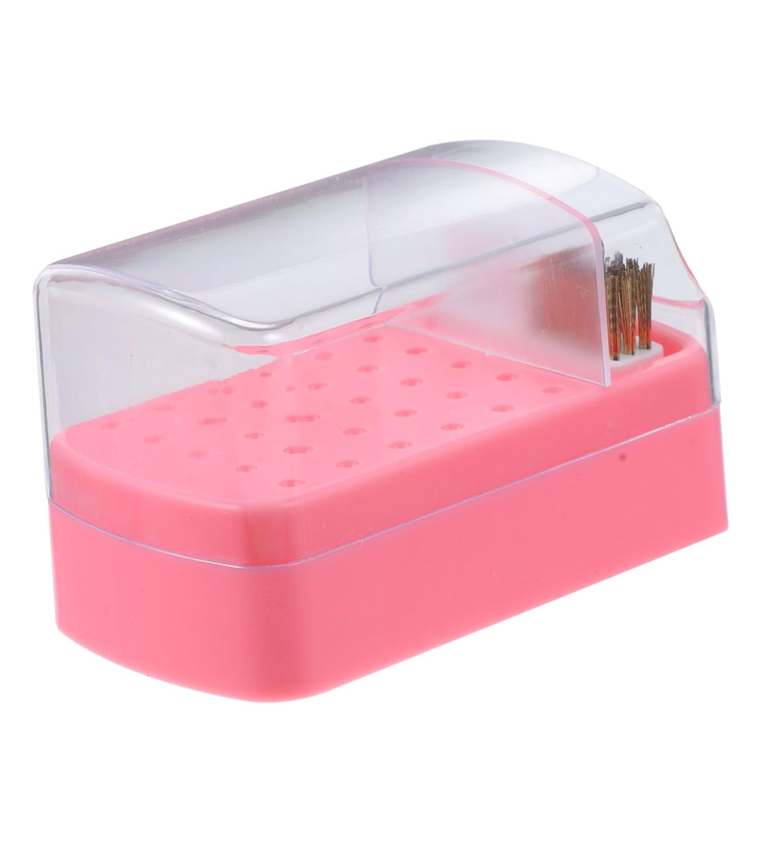 VINTORKY nail polish head box nail tech organizers and storage nail drill organizers nail grinding head holder nails drill bits nail supplies nail art salon goods plastic Accessories clean - Buy Online on GoSupps.com