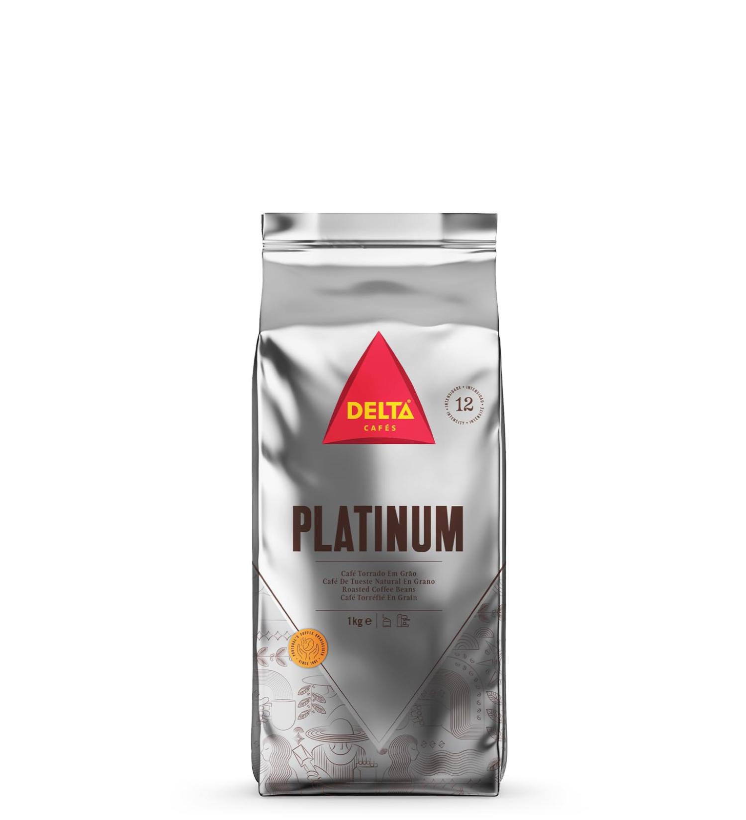 Delta Caf s Delta coffee beans PLATINUM 1kg - Buy Online on GoSupps.com