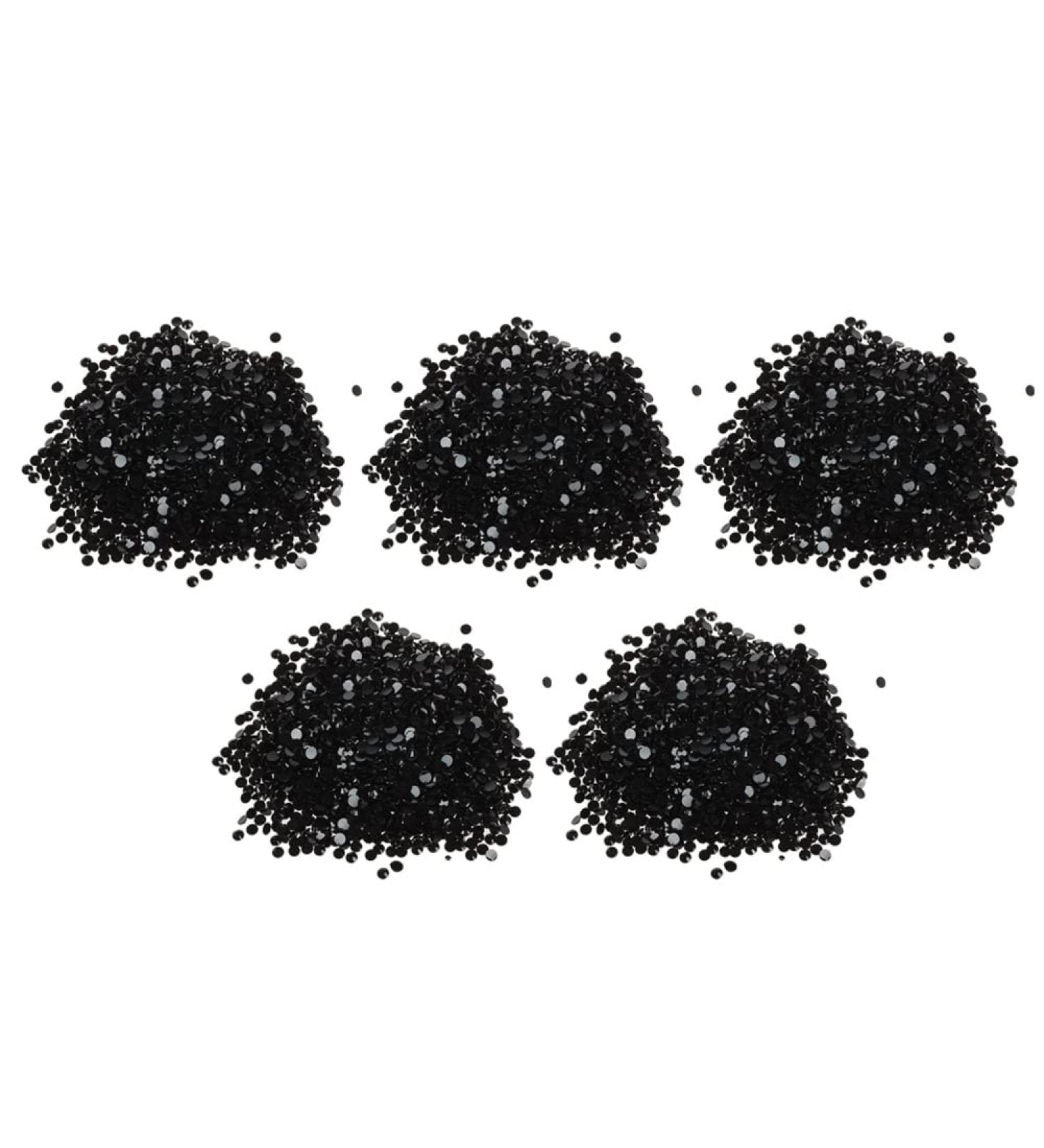 Herold 10000 Pieces Crystal Flatback Acrylic Rhinestone Beads Nail Art (Black) - Buy Online on GoSupps.com