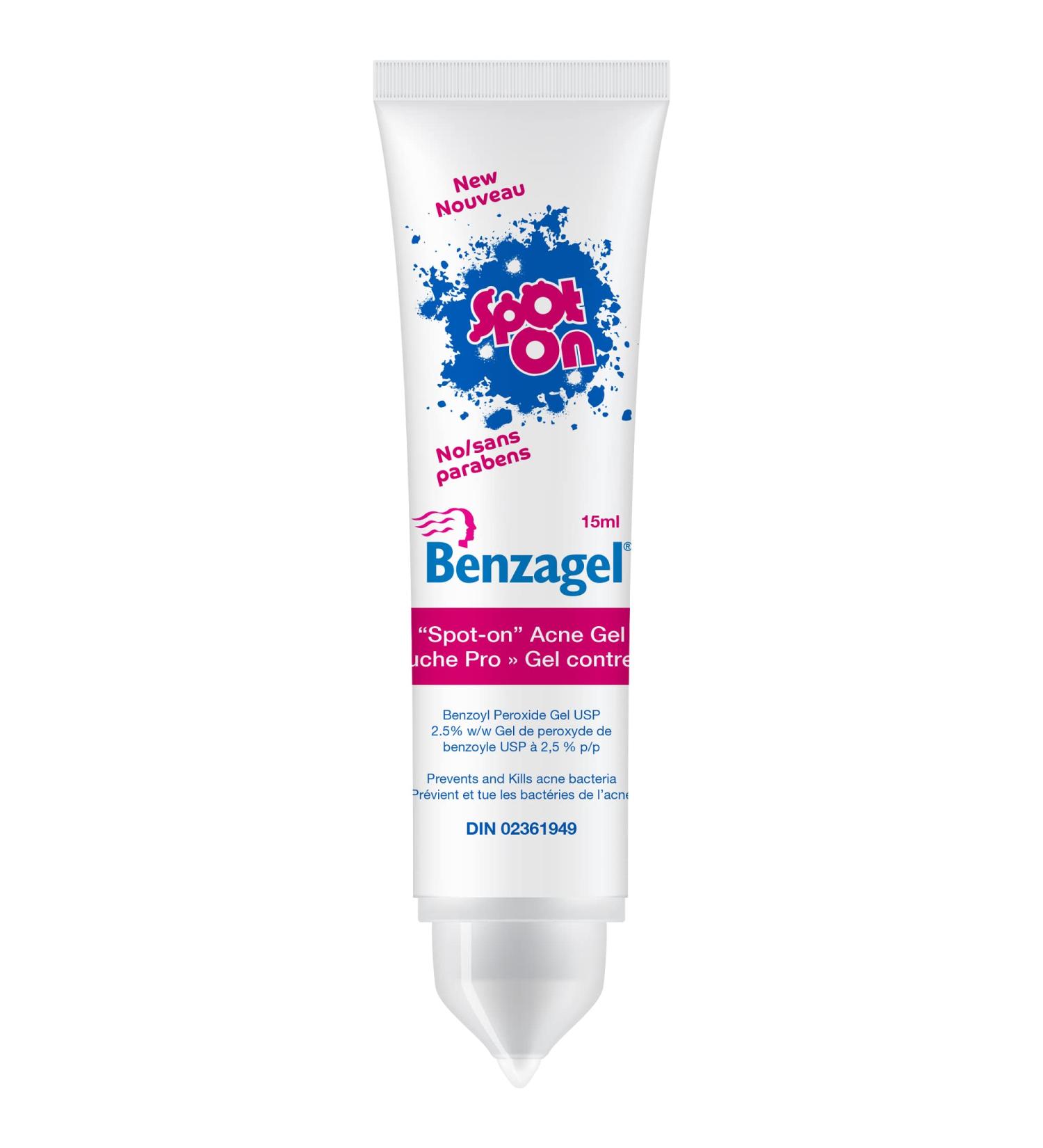 Benzagel Spot-On 2.5% Benzoyl Peroxide Gel 15mL - Buy Online on GoSupps.com