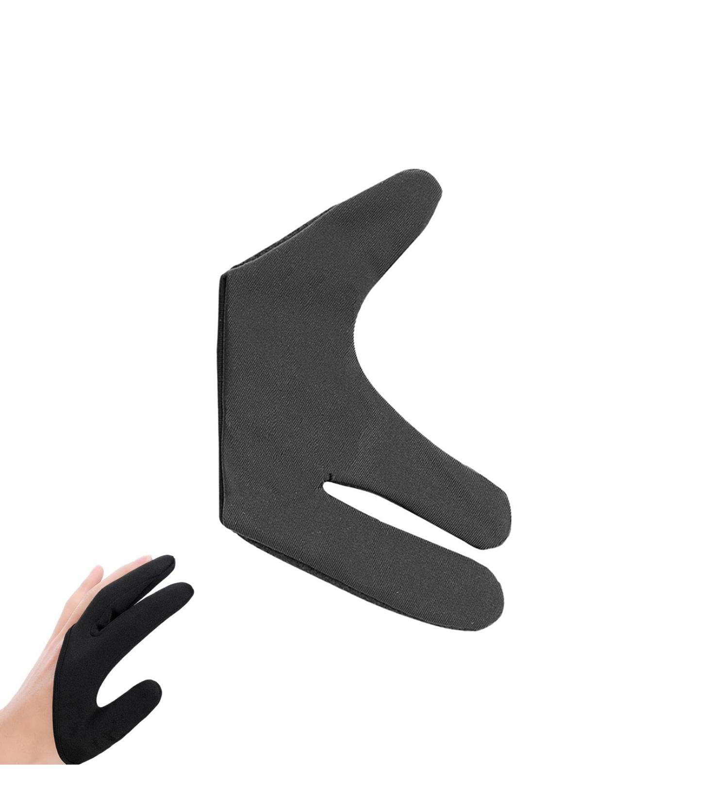 wiroouia Heat Resistant Gloves for Hair Styling Hair Dye Safe Curling Wand Gloves | Professional 3 Finger Design Mittens Protection Reusable Elastic for Hair Dryers left hand - Buy Online on GoSupps.com