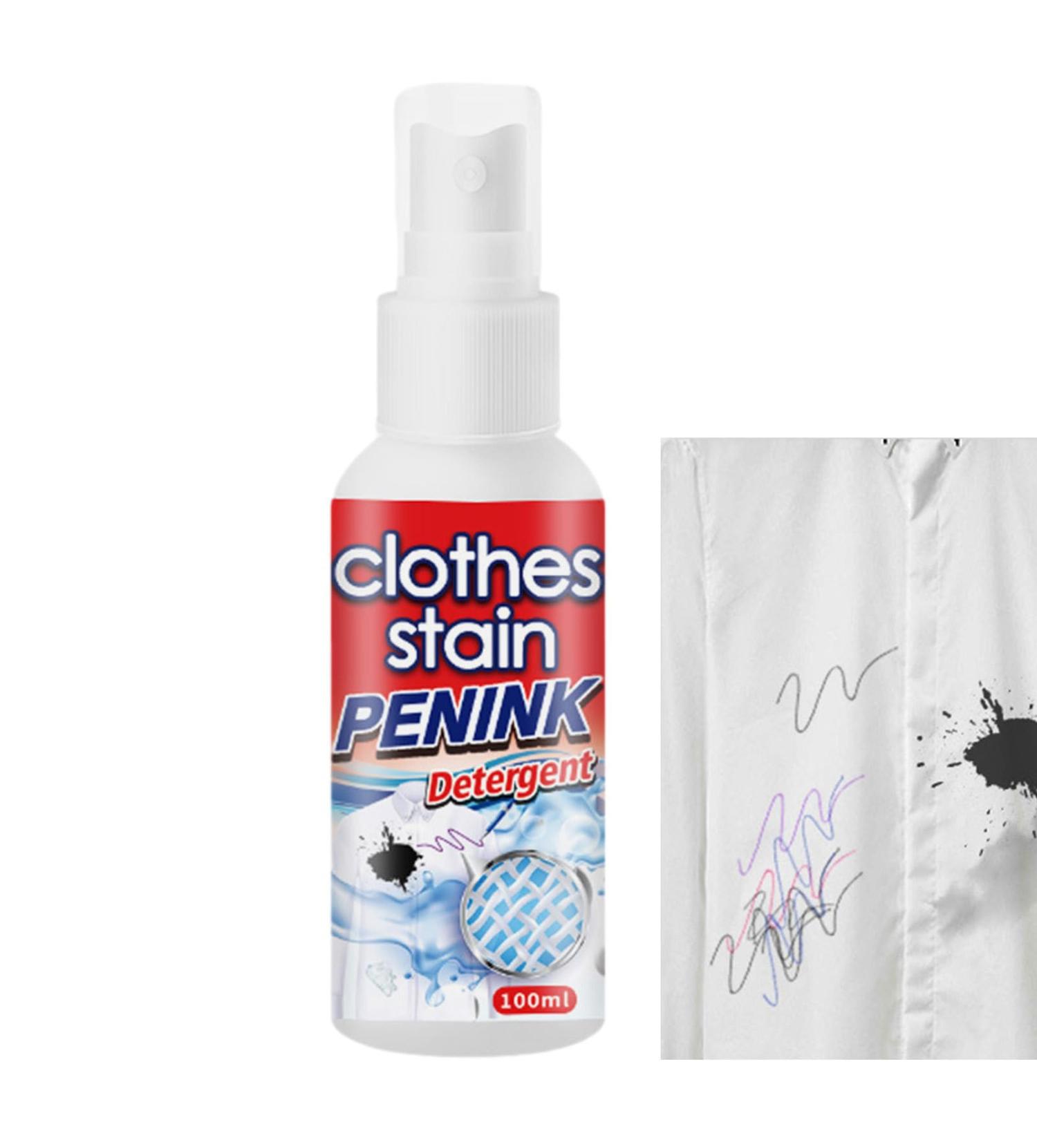 Clothes Stain Remover - 100ml Ink Remover Spray - Portable Instant Spot Remover Laundry Stain Remover for Carpet Laundry Fabric Clothes Fiberglass Pochy - Buy Online on GoSupps.com