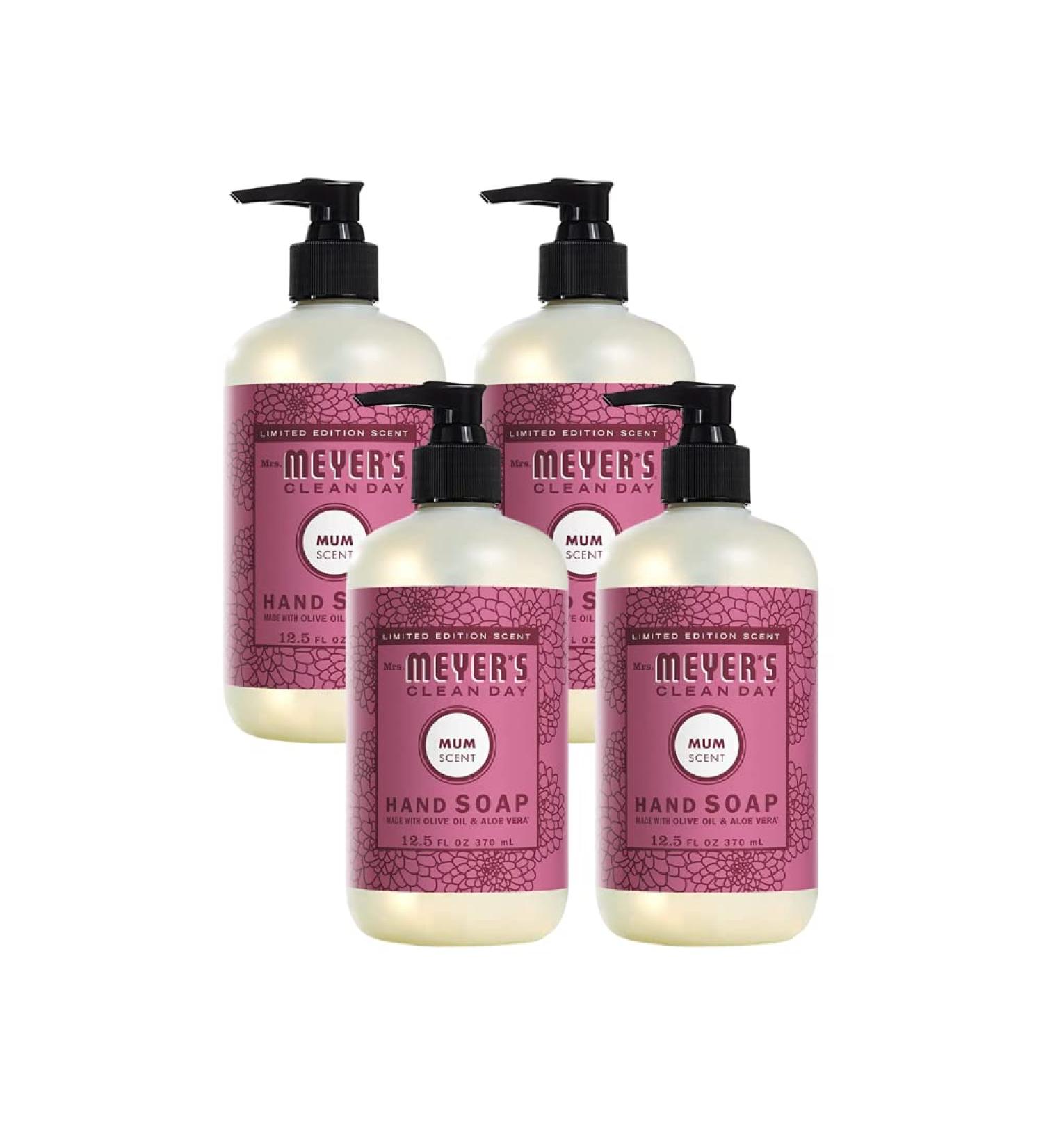 Mrs. MEYER'S CLEAN DAY Hand Soap Mum 12.5 Fl Oz (Pack of 4) - Buy Online on GoSupps.com