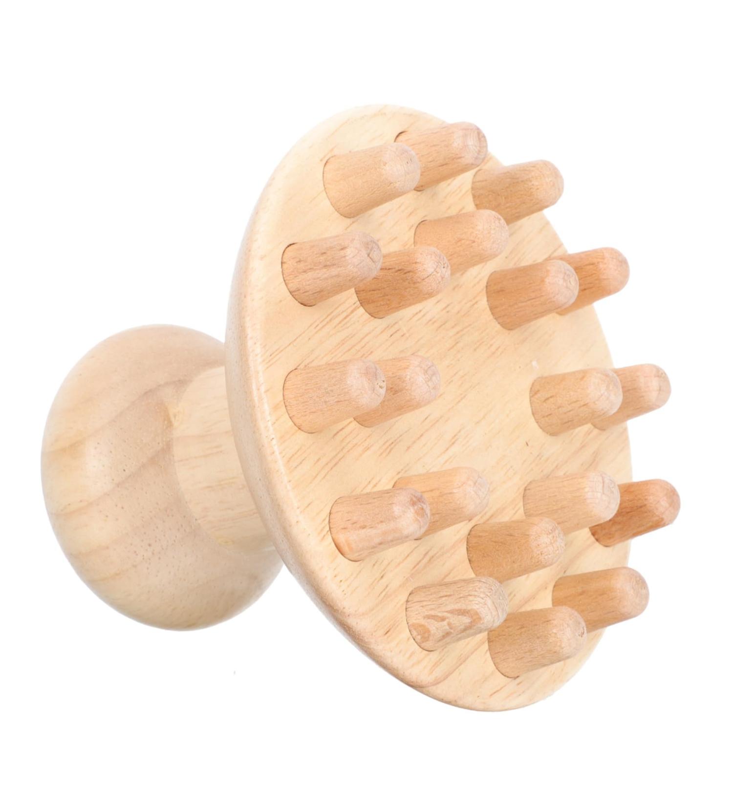 FRCOLOR 2 STK Wooden Massage Comb & Hairbrush - Scalp Massager for Peeling & Relaxation - Buy Online on GoSupps.com