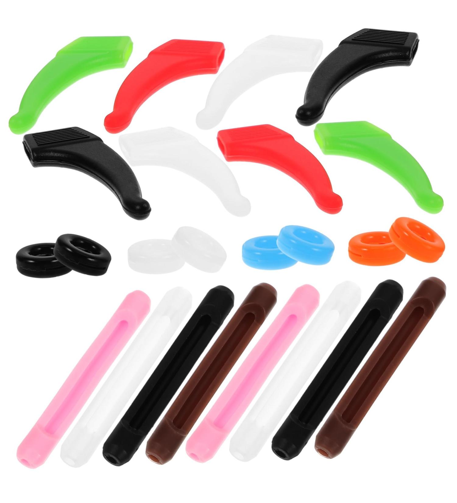 Osaladi Slipproof Glasses Holder Set | Silicone Ear Sleeves & Brake Brick for Secure Exchange - Ideal for International Shipping - Buy Online on GoSupps.com