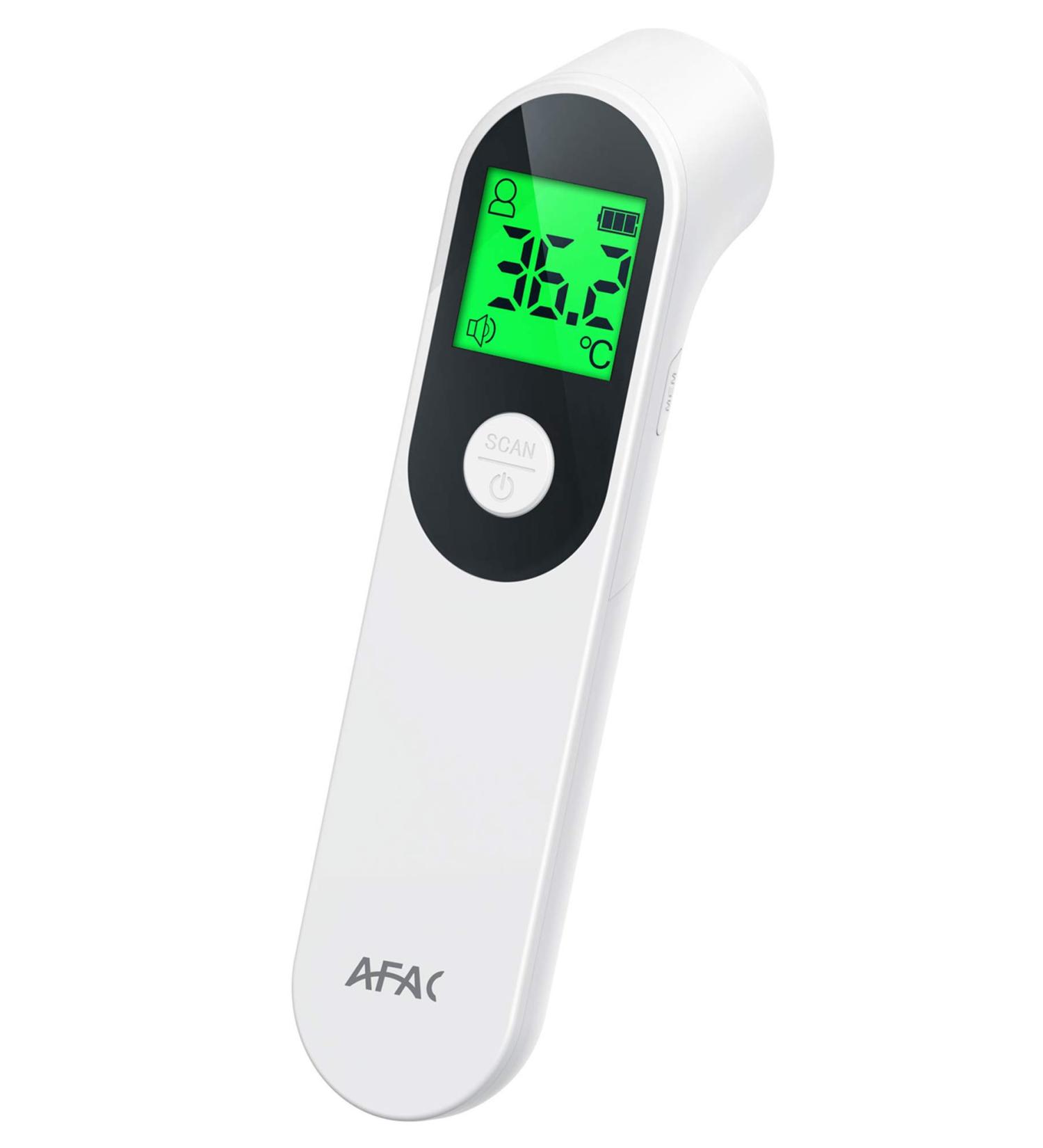 AFAC Infrared Digital Forehead Thermometer - No Touch, Instant Accurate Reading, 3 Color LCD Backlight - For Baby, Kids & Children - High Temp Alarm - Buy Online on GoSupps.com