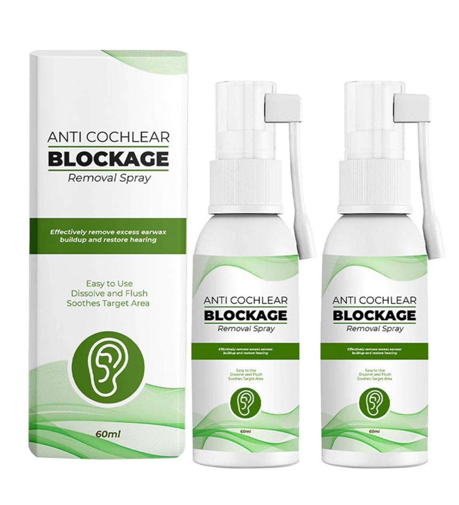 2023 New Ear Wax Remover Spray - Anti Cochlear Blockage Softener - Ears Earwax Removal - 2pcs - Buy Online on GoSupps.com