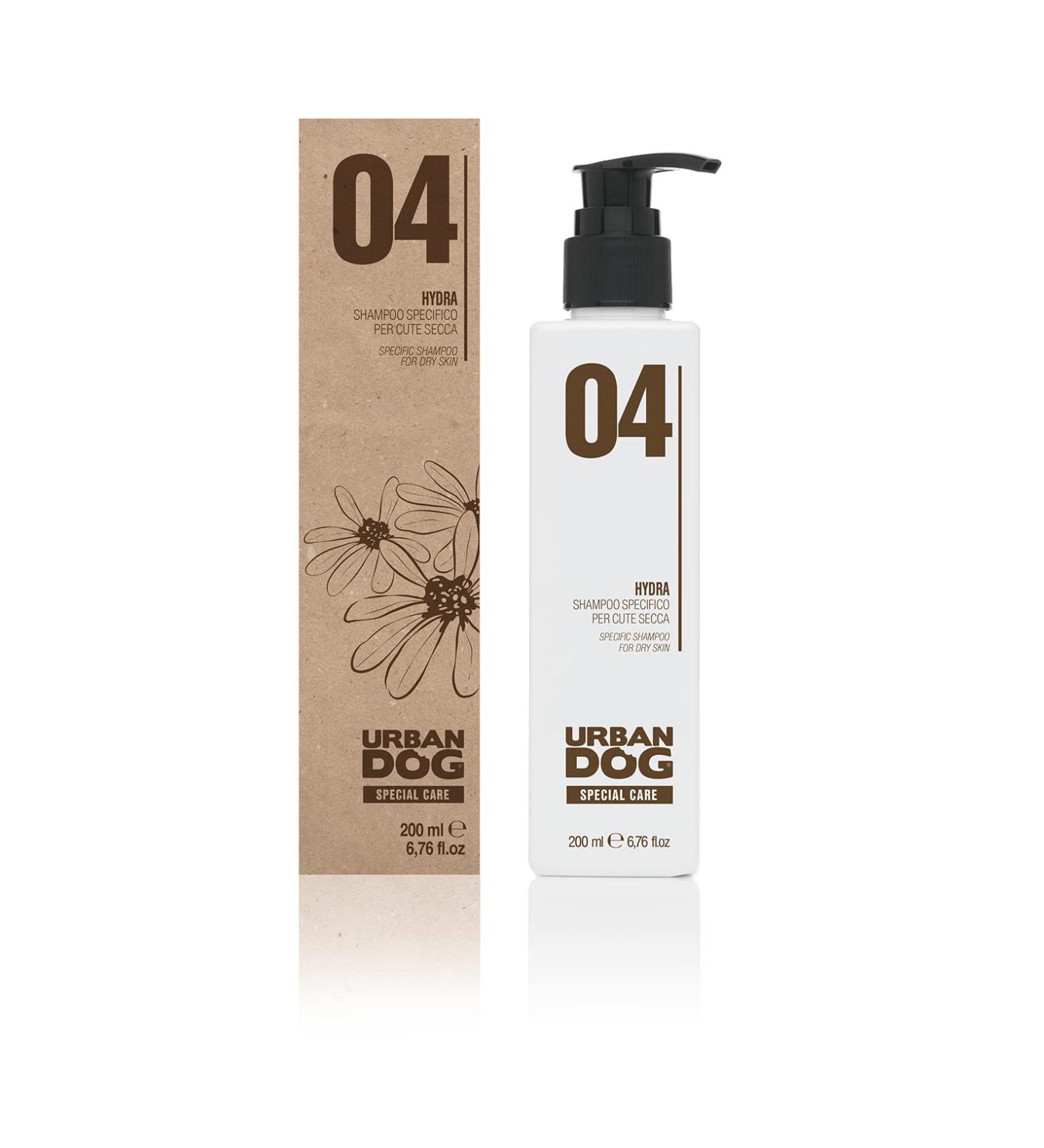 URBAN DOG 04 HYDRA Specific Shampoo FOR DRY SKIN SPECIAL CARE 200 ml GMO Free and 100% Made in Italy - Buy Online on GoSupps.com
