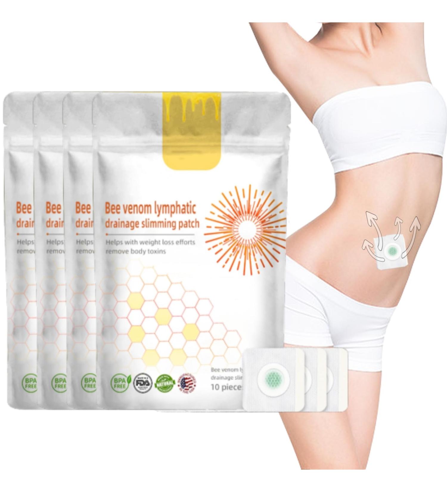 Bee Venom Lymphatic Drainage Slimming Patch Lymphatic Drainage and Slimming Patches Bee Venom Lymphatic Patches Lymphatic Drainage(4 Pack) - Buy Online on GoSupps.com