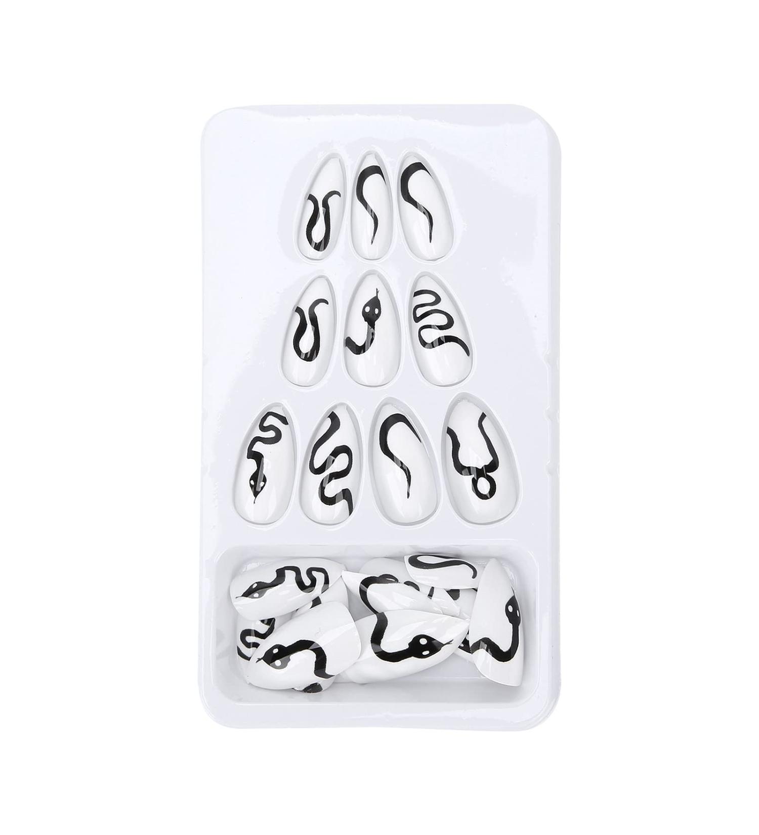 24pcs False Art Nails - Full Cover Nail Press Ons for DIY Nail Art | International Shipping - Buy Online on GoSupps.com