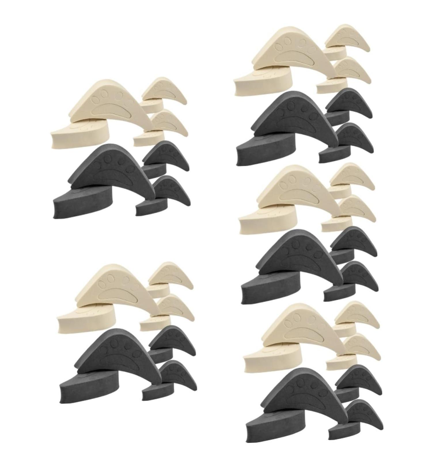 Mobestech 30 Pairs Toe Plug Adjustment Pads - Best Heel & Toe Inserts for Oversized Shoes - Cushion Sponge Shoe Fillers - Buy Online on GoSupps.com