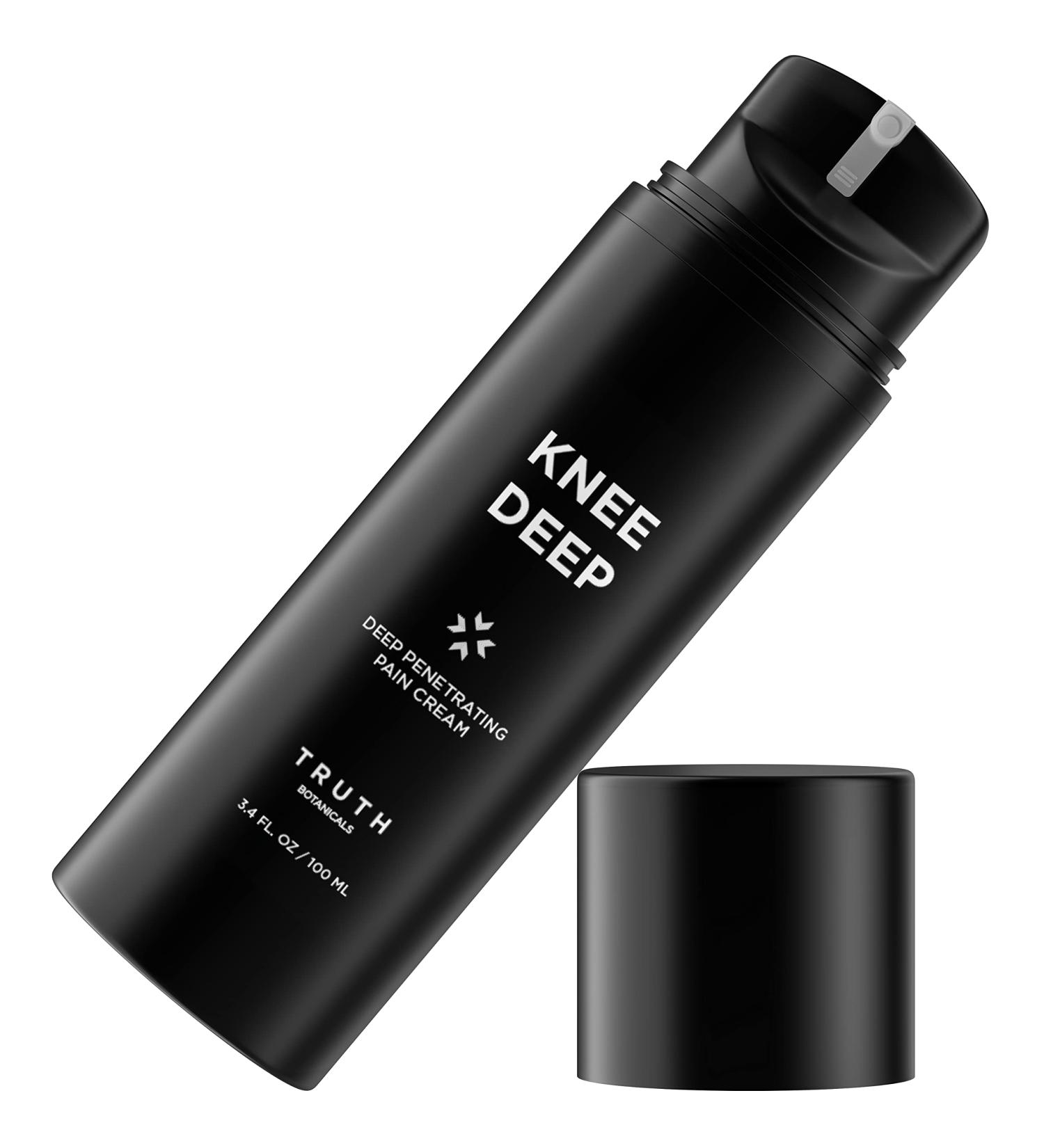 TRUTH Botanicals Knee Deep Pain Cream 3.4oz - Natural Plant-Based Soothing Formula for Muscle Pain & Joint Relief - Buy Online on GoSupps.com