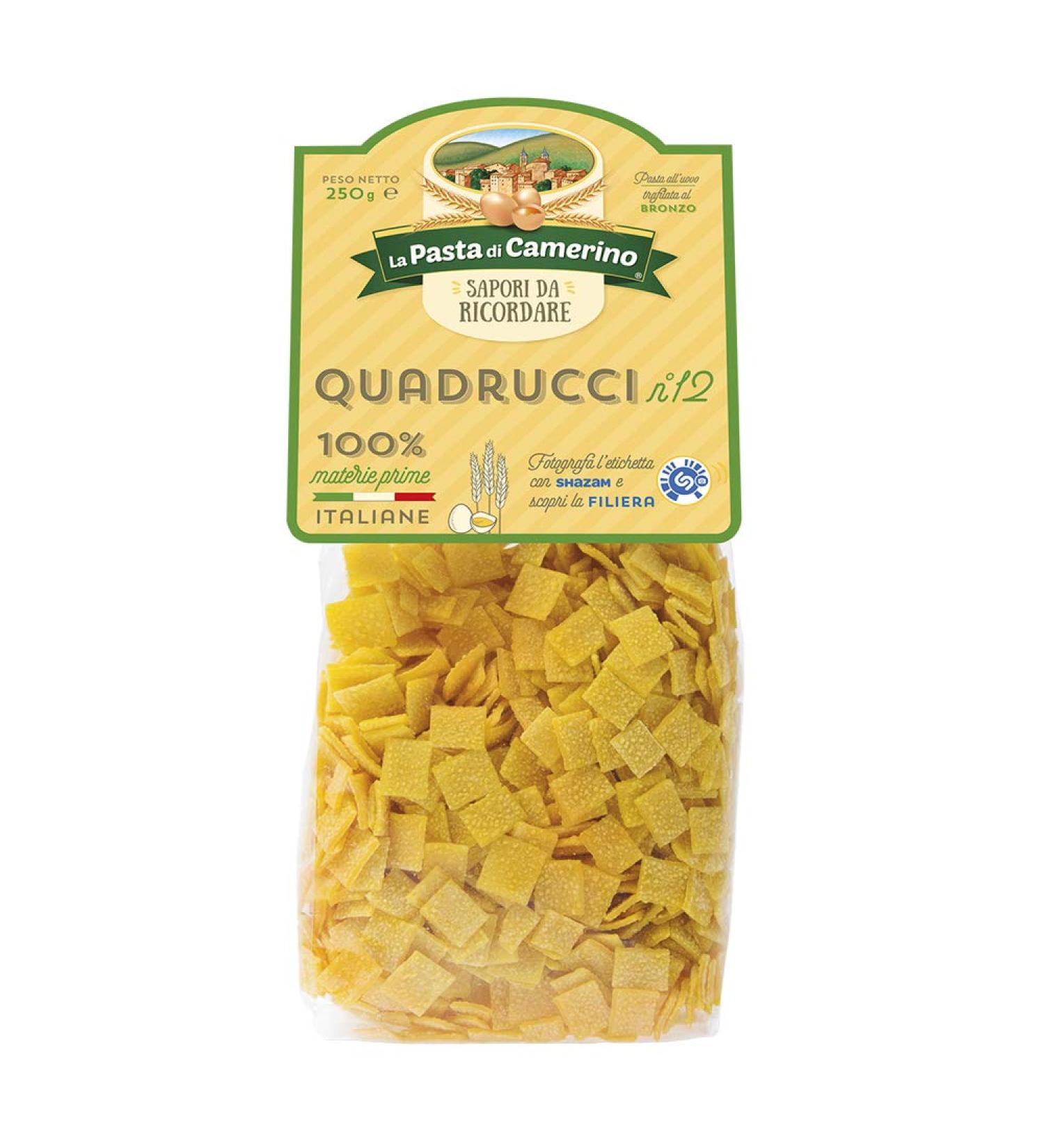 The QUADRUCCI Dressing Room Pasta N. 12 Egg 250 GR
