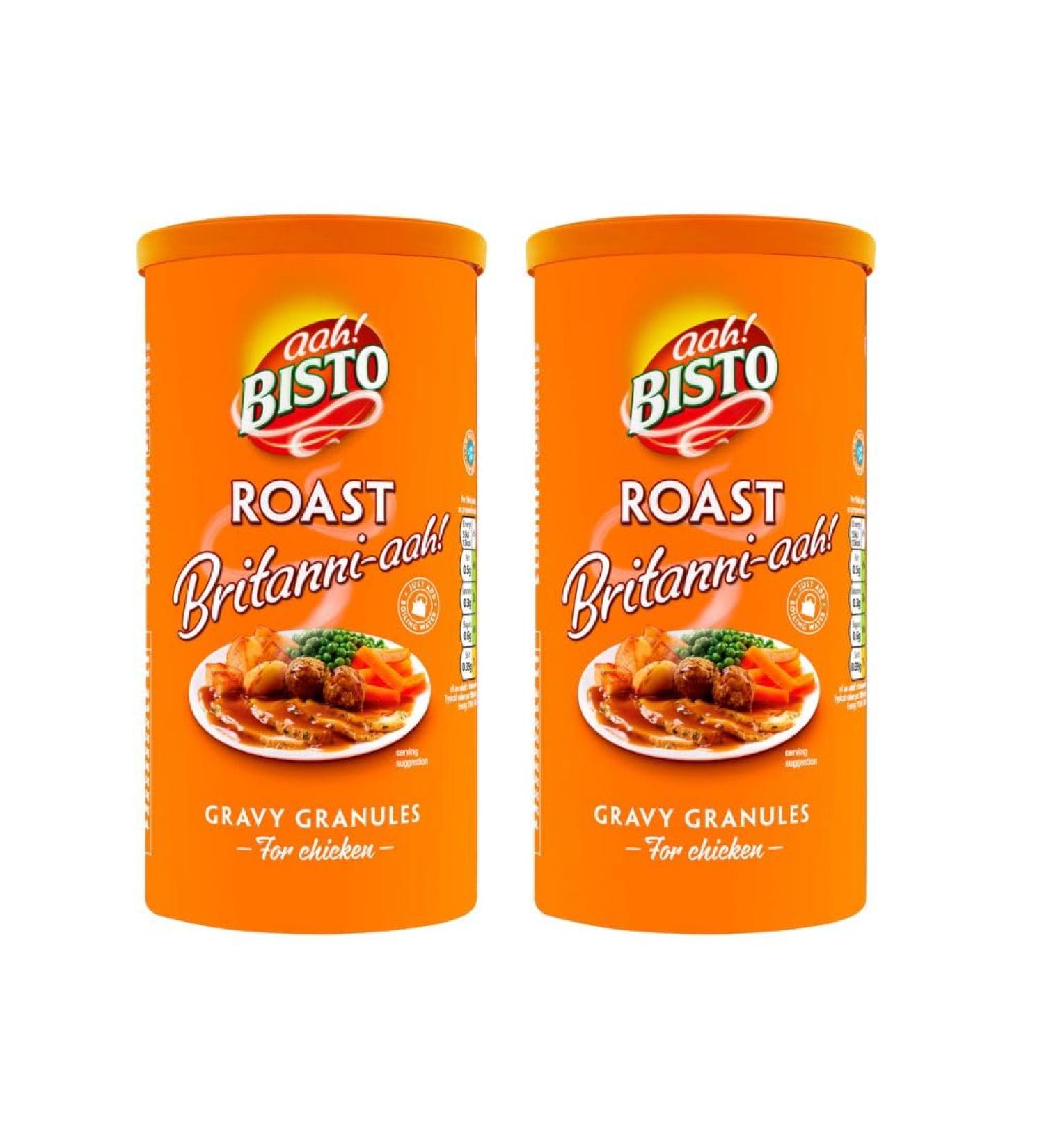 2 x 320g Sunday Roast Chicken Flavour Gravy Granules Christmas Dinner Meat Veg Meal Food Sauce