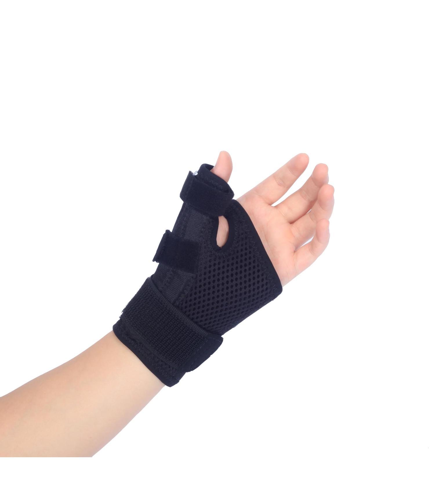 Ergonomic Thumb Brace - Upgraded Splint for Pain Relief | Universal Fit for Right & Left Hand | Comfortable Thumb Support for Rapid Recovery (Black - Buy Online on GoSupps.com