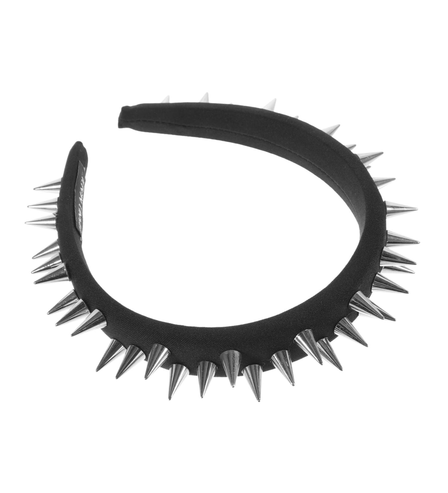Gogogmee Studded Black Headband Headbands for Teen Embellished Headbands for Women Thin Headband No Slip Headband for Women Punk Rock Accessories Statement Headbands for Women - Buy Online on GoSupps.com
