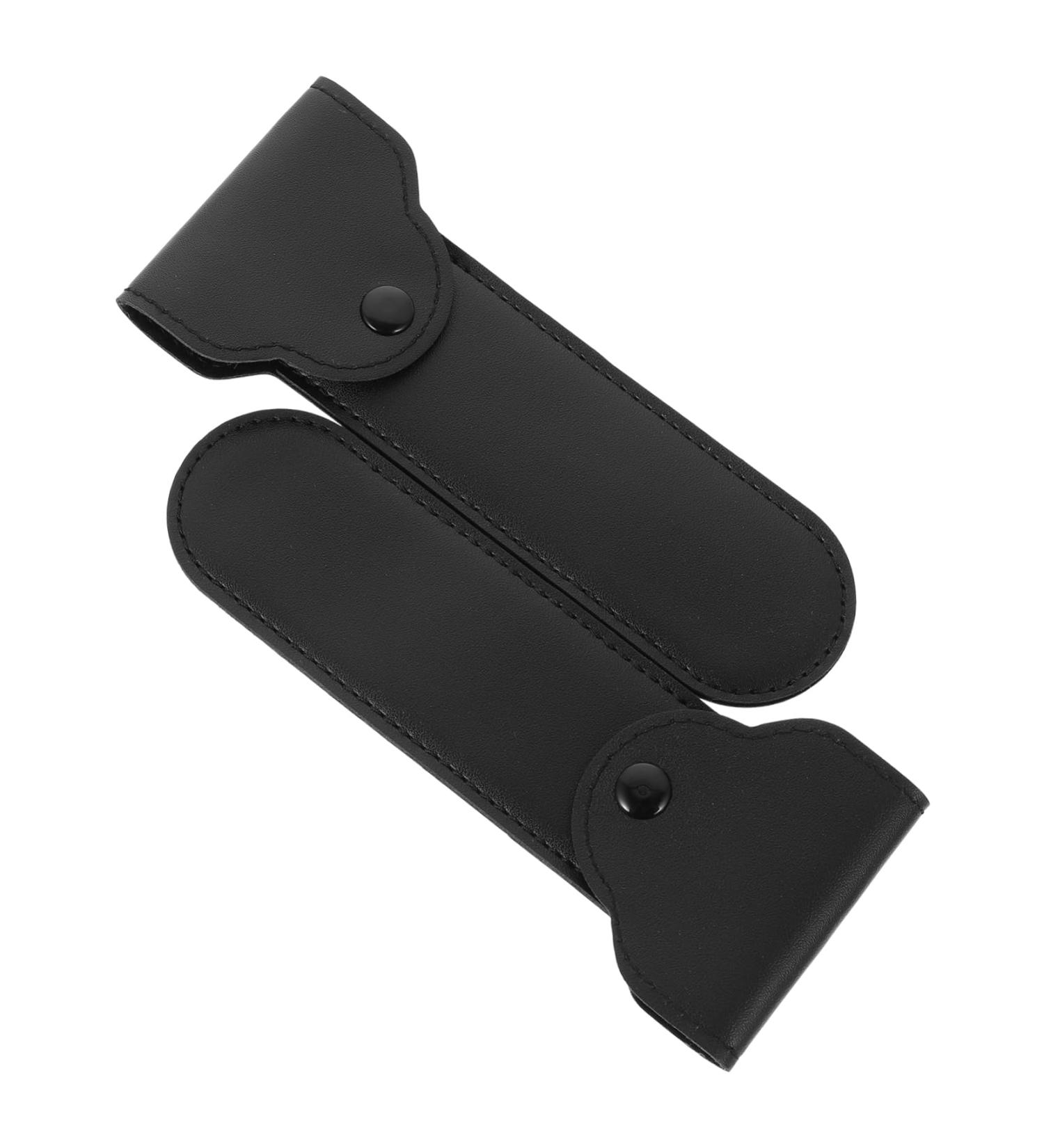 Dechous Leather Razor Storage Bag - Travel Shaving Case & Protector for Razors | Durable & Stylish - Buy Online on GoSupps.com