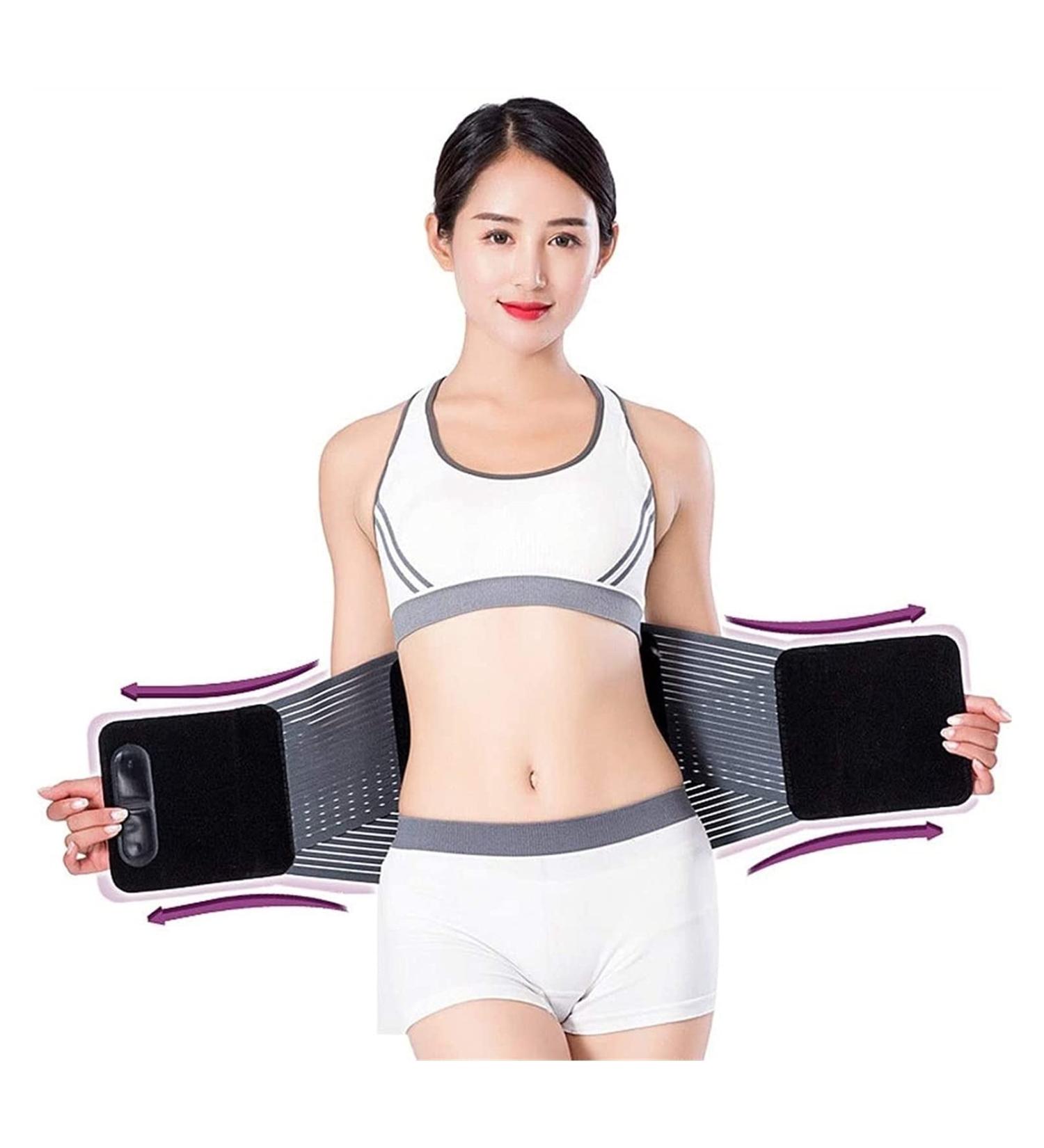 Samnuerly Adjustable Lumbar Support Belt for Men & Women - X-Large Vertebrae Relief with Removable Upholstery - Buy Online on GoSupps.com
