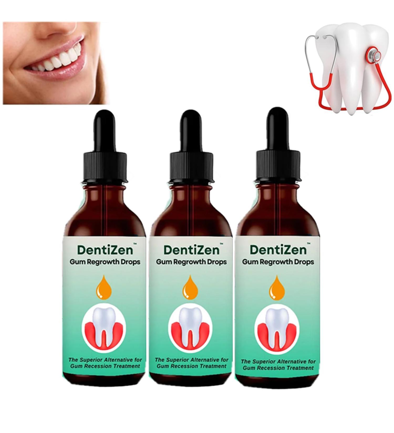 Dentiz Gums Growth Drops - Regrow & Repair Gums Treat Gum Diseases - 3PCs - Buy Online on GoSupps.com