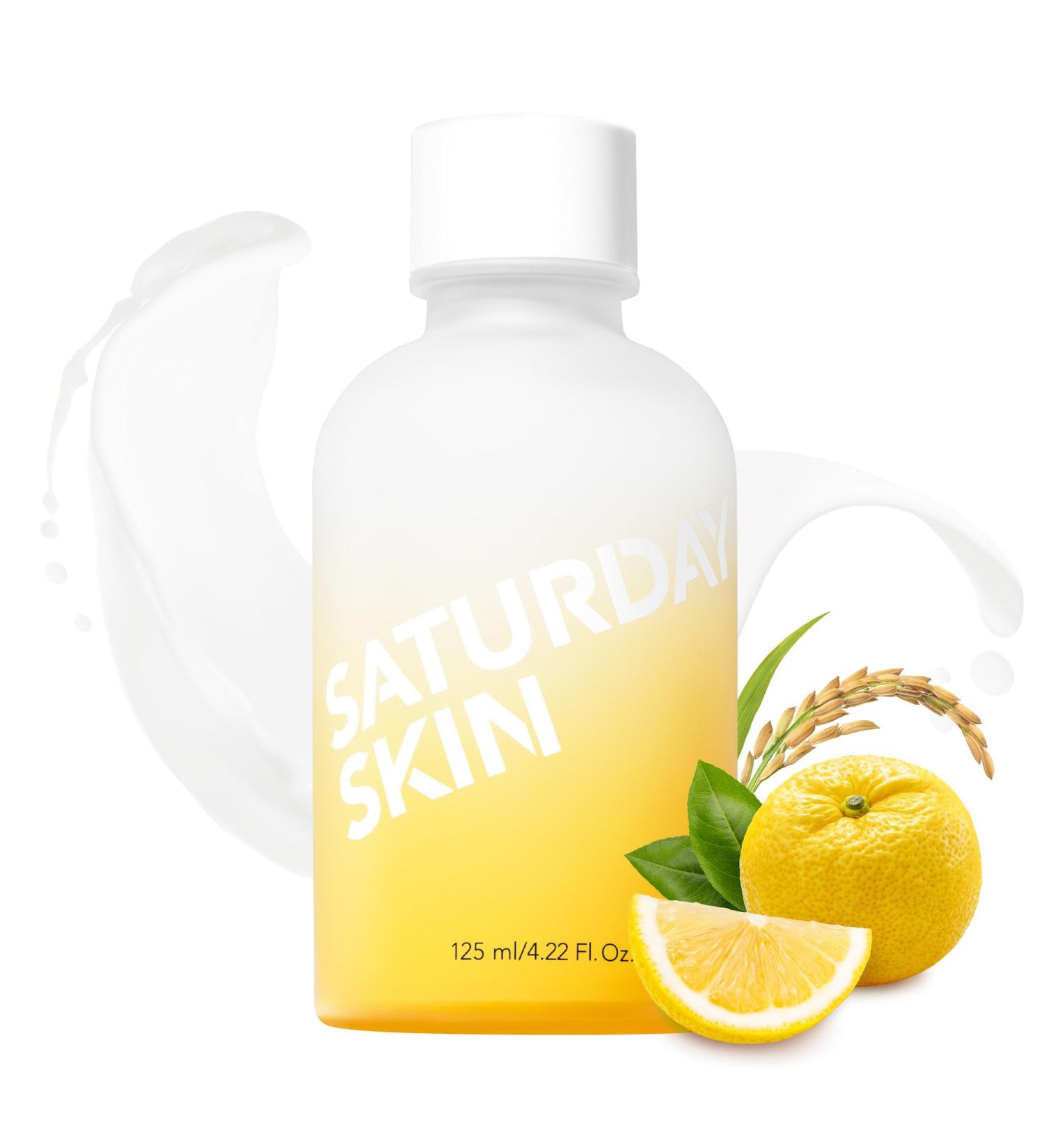Saturday Skin Yuzu Vitamin C Bright Toner - Hydrating Facial Water for Dull Dry Skin | Brighten & Tone | Ideal for All Skin Types | Korean Skincare - Buy Online on GoSupps.com