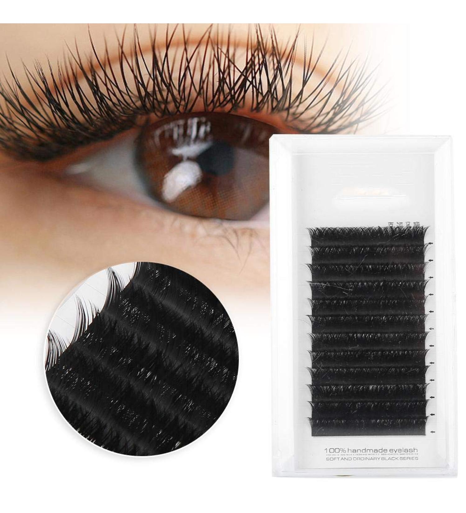 0.05mm V-Shaped Dense False Eyelashes Long Soft Fake Eyelashes Fluffy Wispy Natural Thick Dramatic Look Lashes Eyelashes Extension Grafting False Lashes(10mm) - Buy Online on GoSupps.com