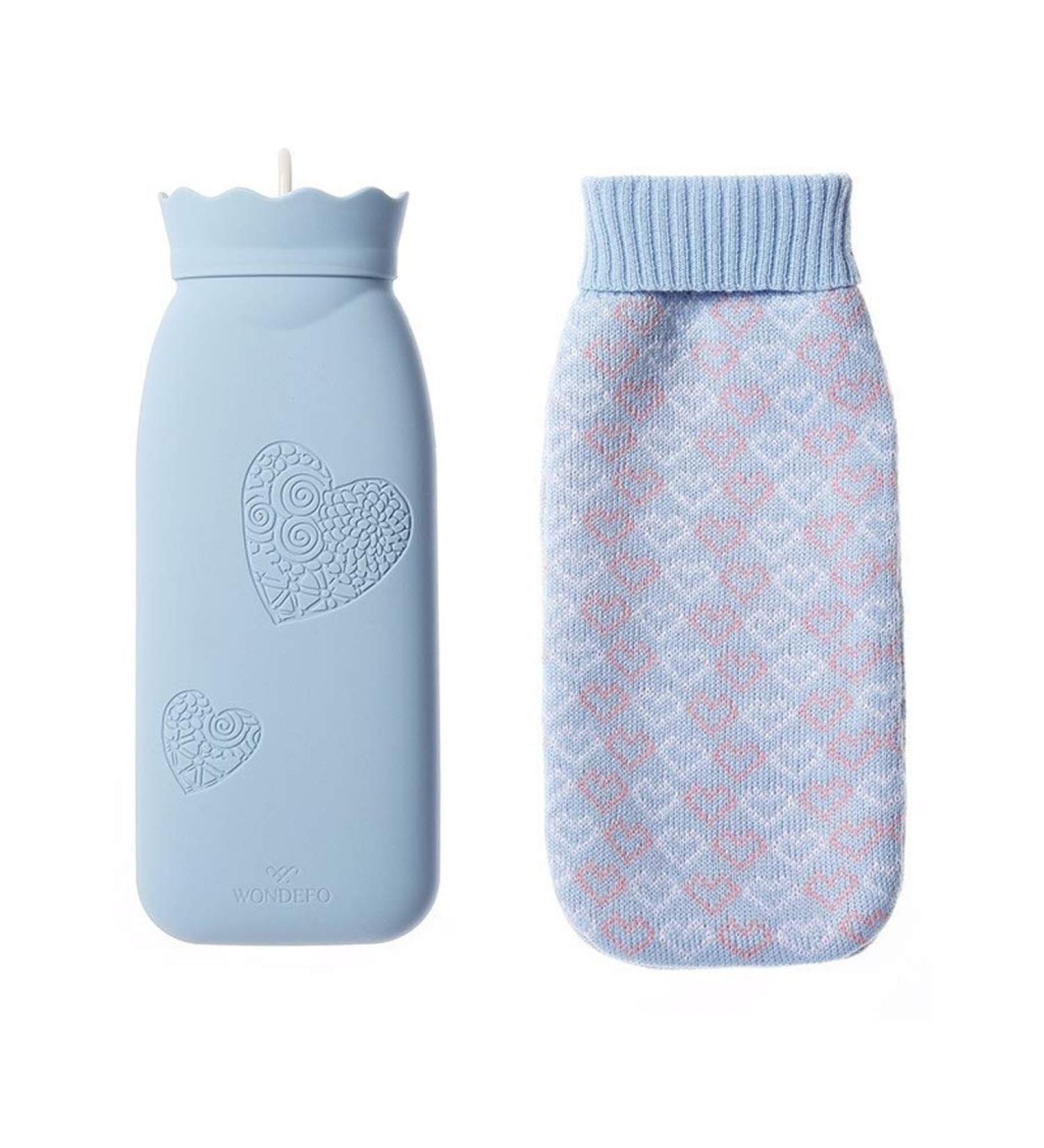 MAIES Classic Hot Water Bottle - Soft Fleece Heater for Pain Relief | Ideal for Warmth & Cold Therapy - Buy Online on GoSupps.com