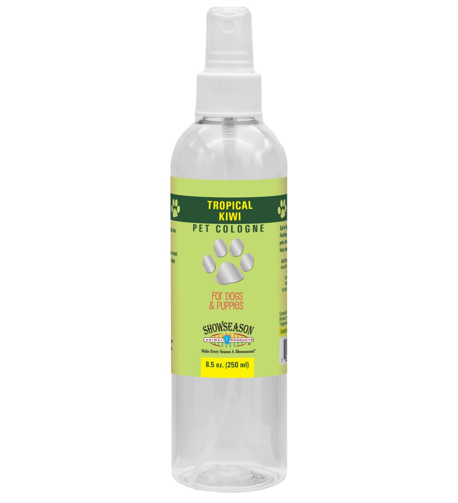 Showseason Tropical Kiwi Pet Cologne 8.5 oz for Dogs - Long-Lasting Odor Eliminator, Cruelty-Free, Paraben-Free, Biodegradable, Non-Toxic - Made in the USA - Buy Online on GoSupps.com