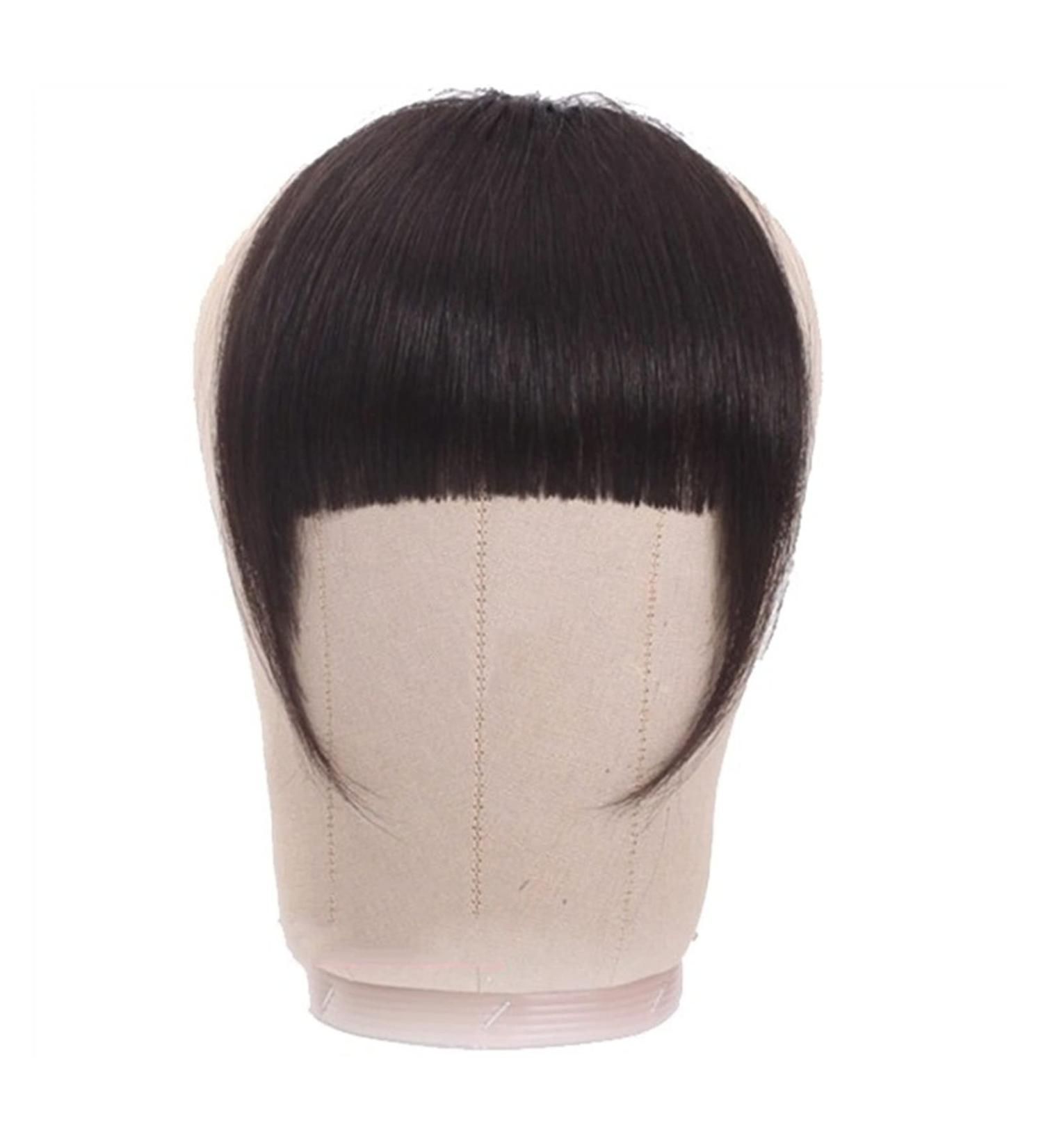 Bangs Bangs Hair for Women Bangs Hair Clip Extension Brazilian Human Hair Blunt Bangs Clip In Thick Natural Hair Extension Non-Remy Clip-In Neat Bang Hairpieces for Women Curved Bangs for Daily Wear 1B Black 20g T - Buy Online on GoSupps.com
